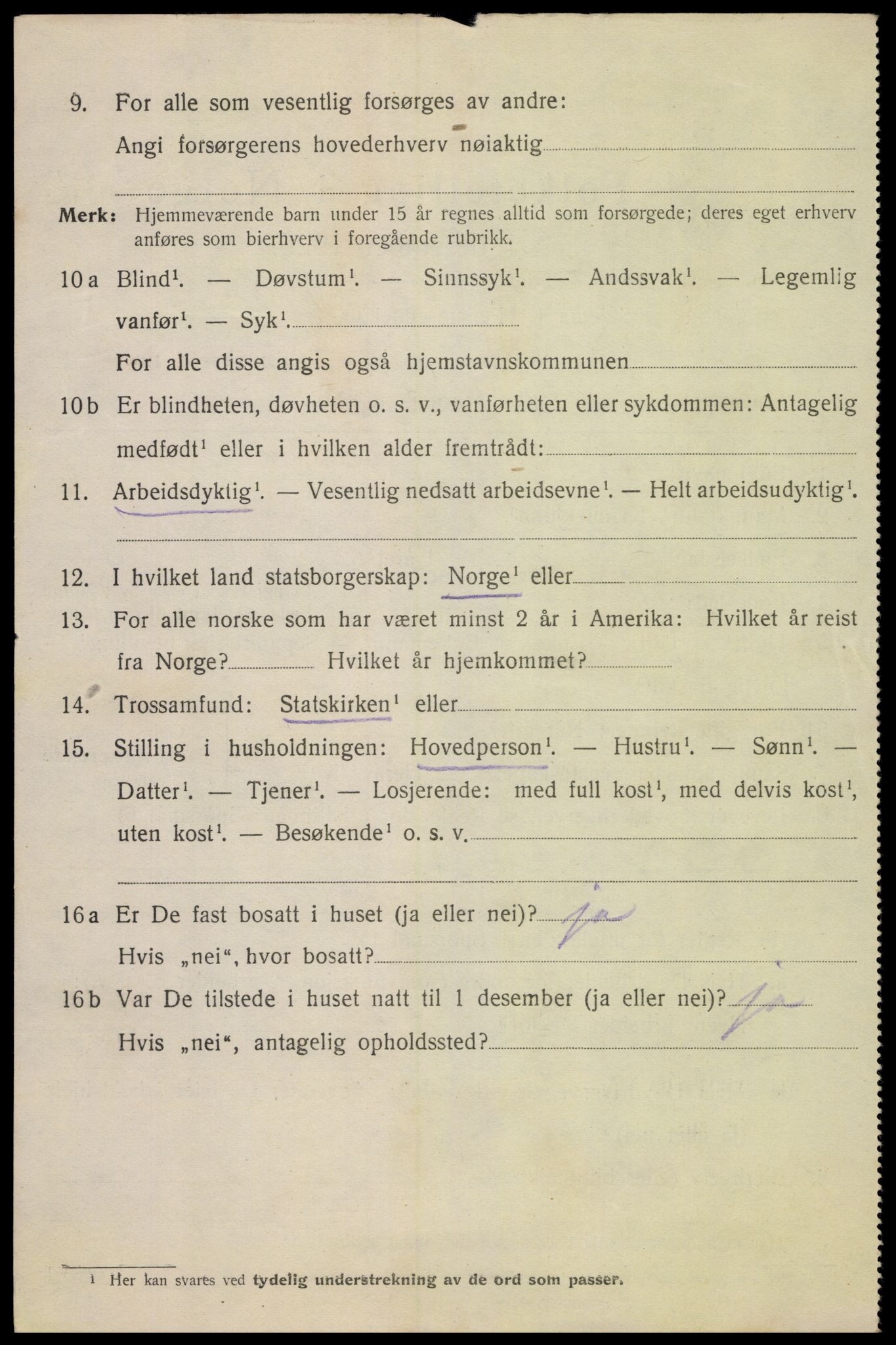 SAK, 1920 census for Flekkefjord, 1920, p. 5765