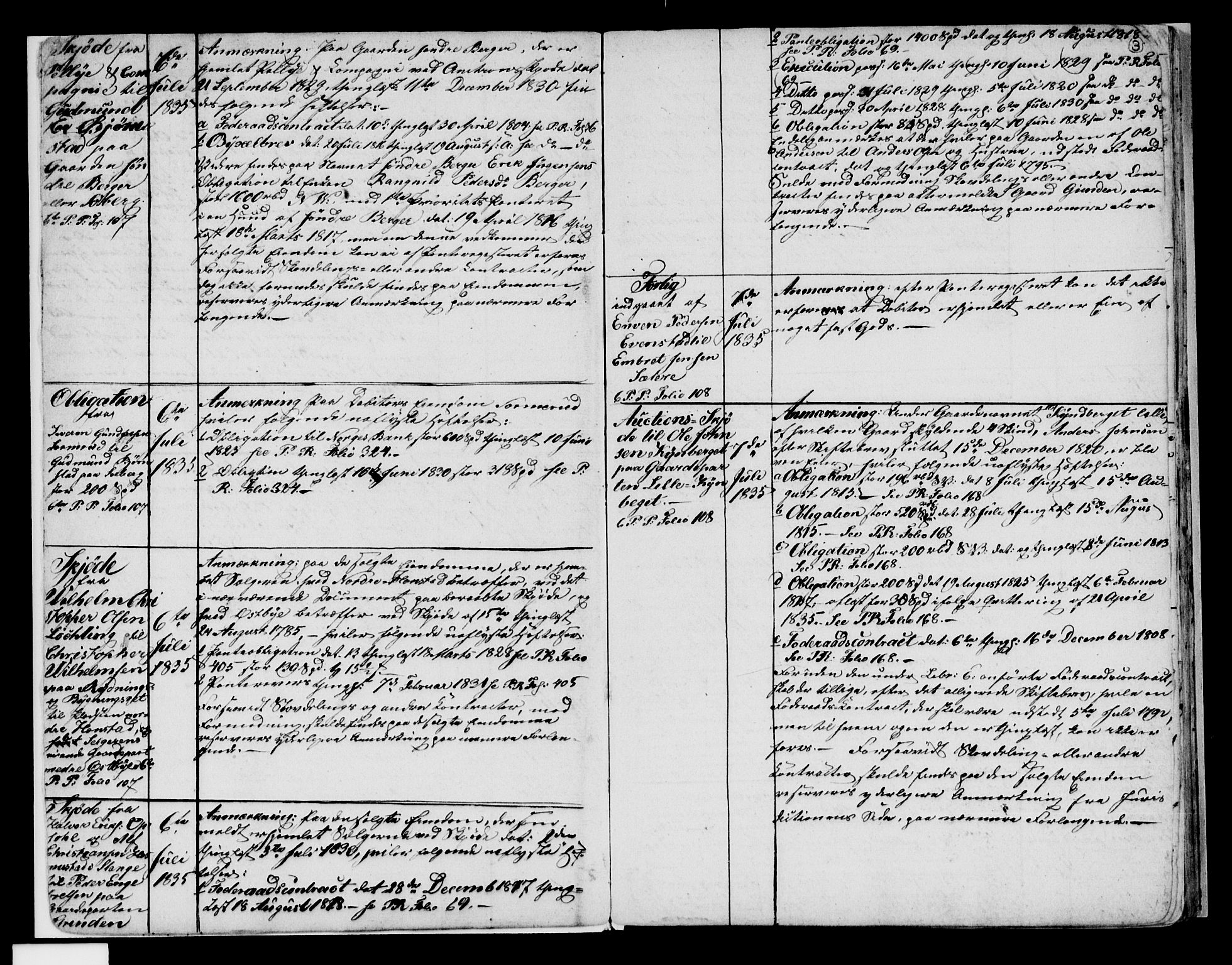 Østerdalen sorenskriveri, SAH/TING-032/H/Ha/Hab/L0020: Mortgage register no. PP-20, 1830-1835, p. 3