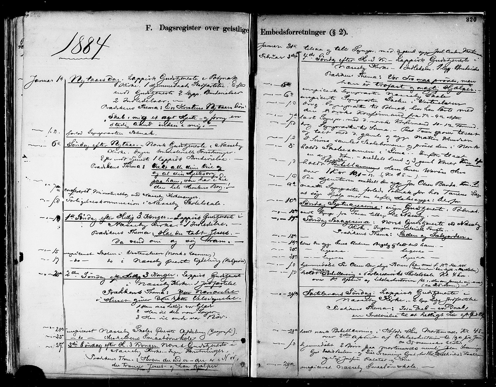 Nesseby sokneprestkontor, SATØ/S-1330/H/Ha/L0004kirke: Parish register (official) no. 4, 1877-1884, p. 320