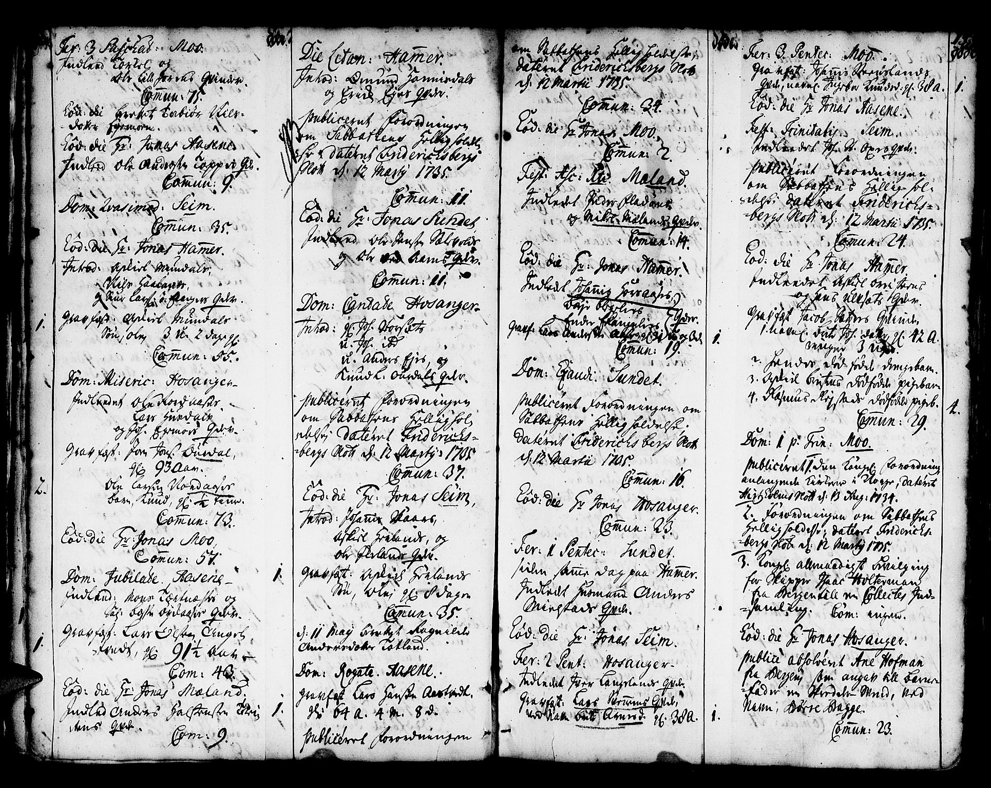 Hamre sokneprestembete, AV/SAB-A-75501/H/Ha/Haa/Haaa/L0005: Parish register (official) no. A 5, 1732-1750, p. 15