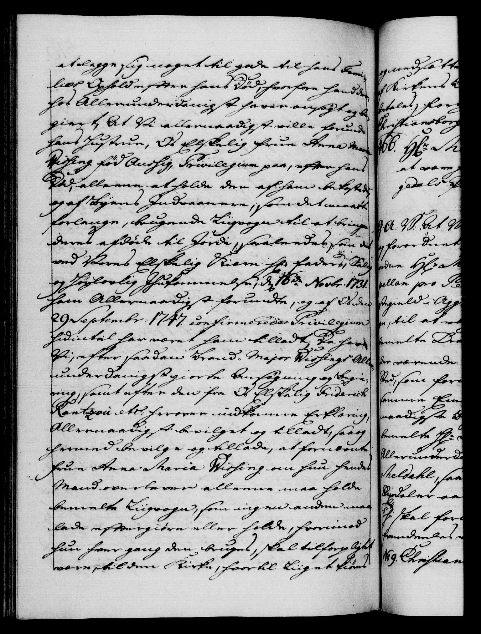 Danske Kanselli 1572-1799, AV/RA-EA-3023/F/Fc/Fca/Fcaa/L0040: Norske registre, 1757-1759, p. 516b