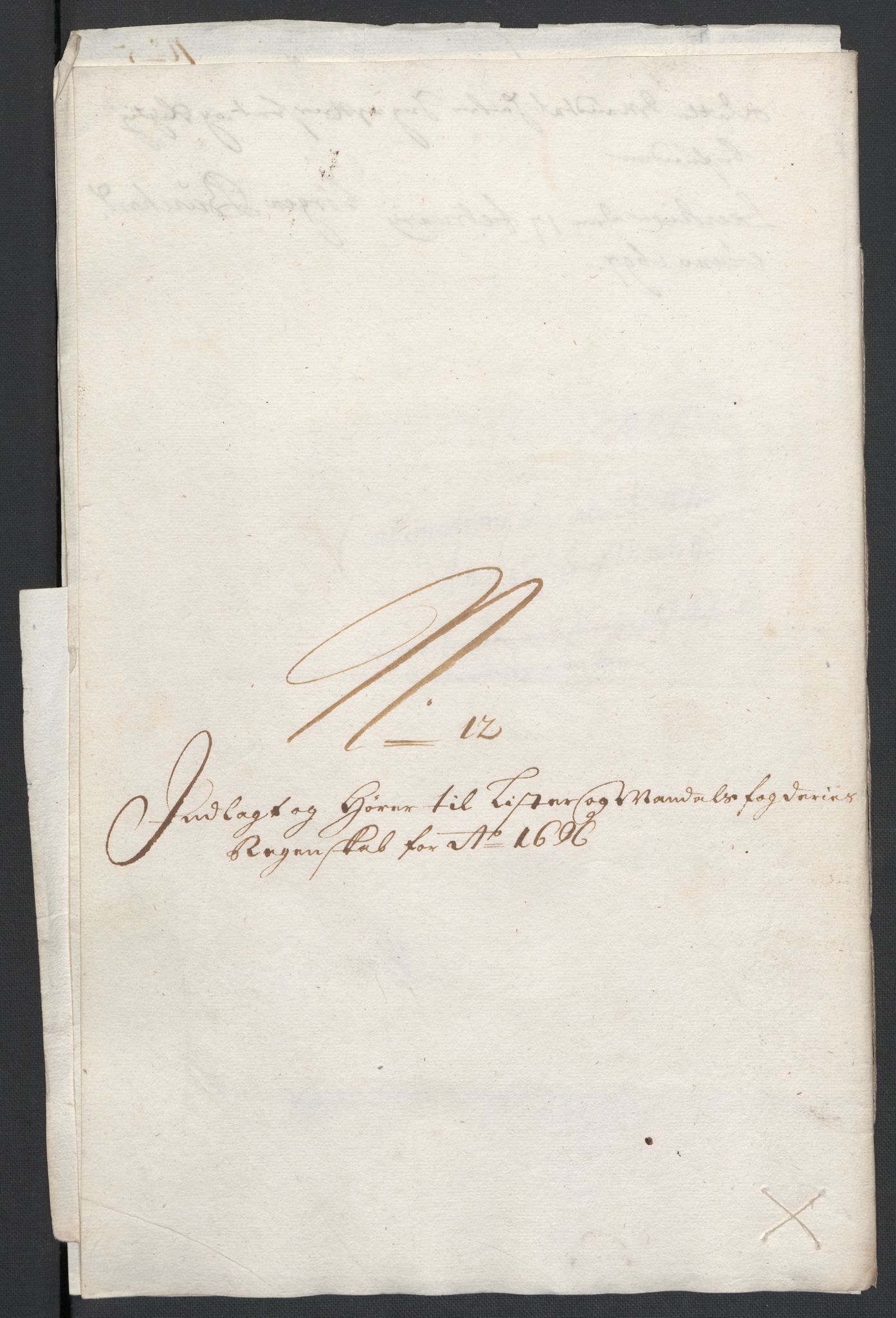 Rentekammeret inntil 1814, Reviderte regnskaper, Fogderegnskap, RA/EA-4092/R43/L2546: Fogderegnskap Lista og Mandal, 1696-1697, p. 72
