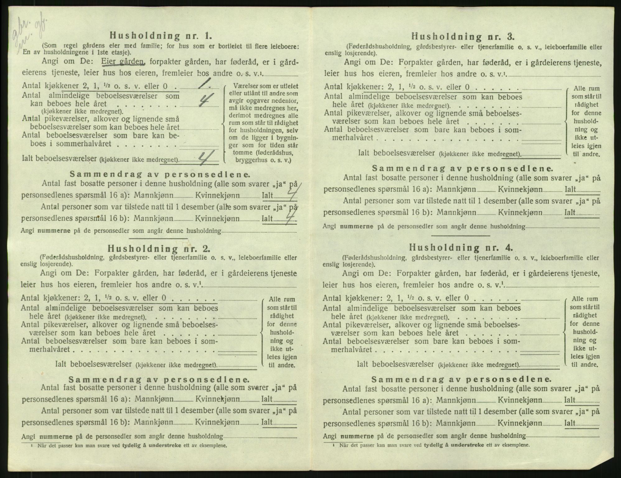 SAH, 1920 census for Grue, 1920, p. 86