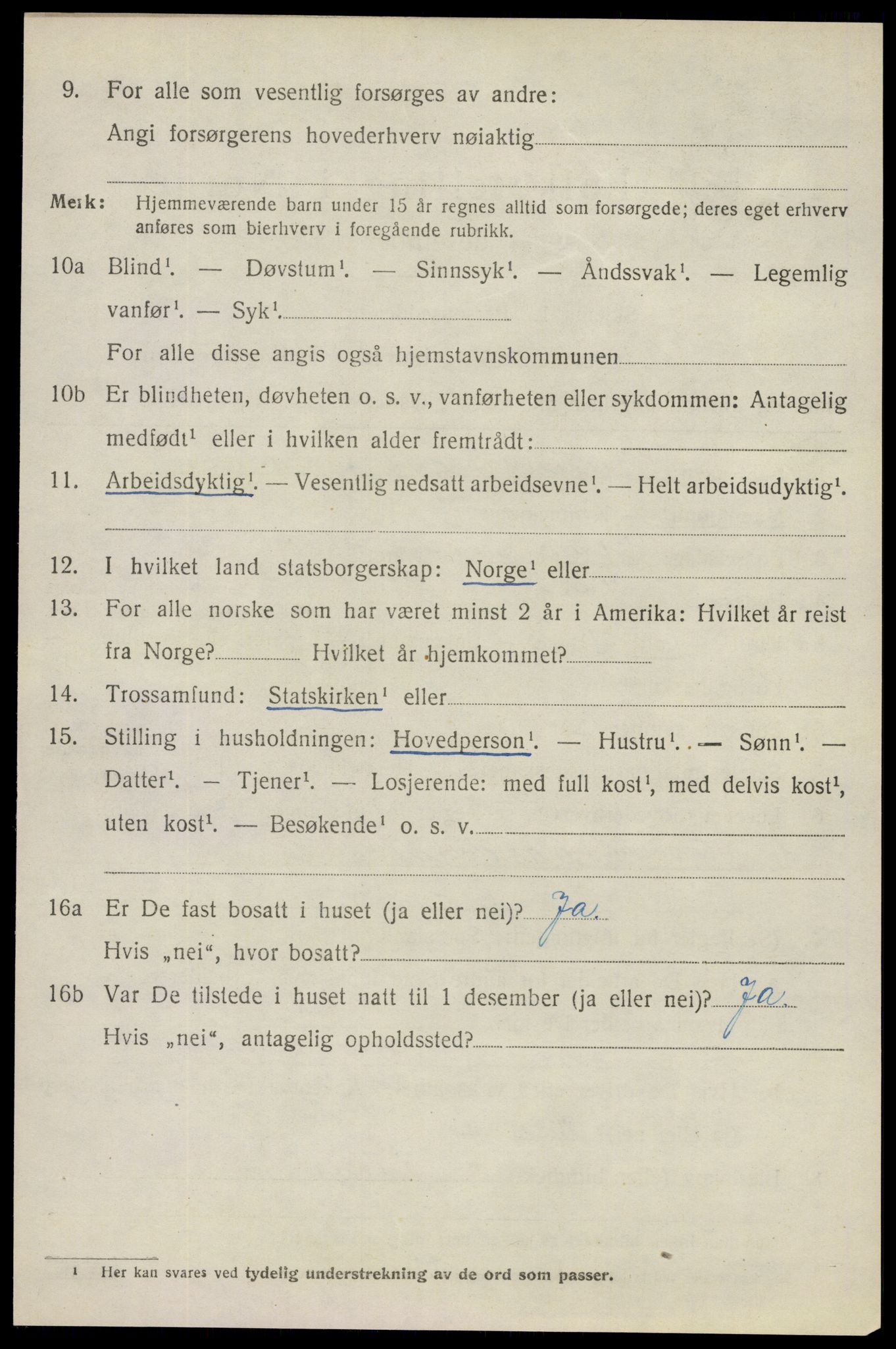 SAO, 1920 census for Spydeberg, 1920, p. 6146