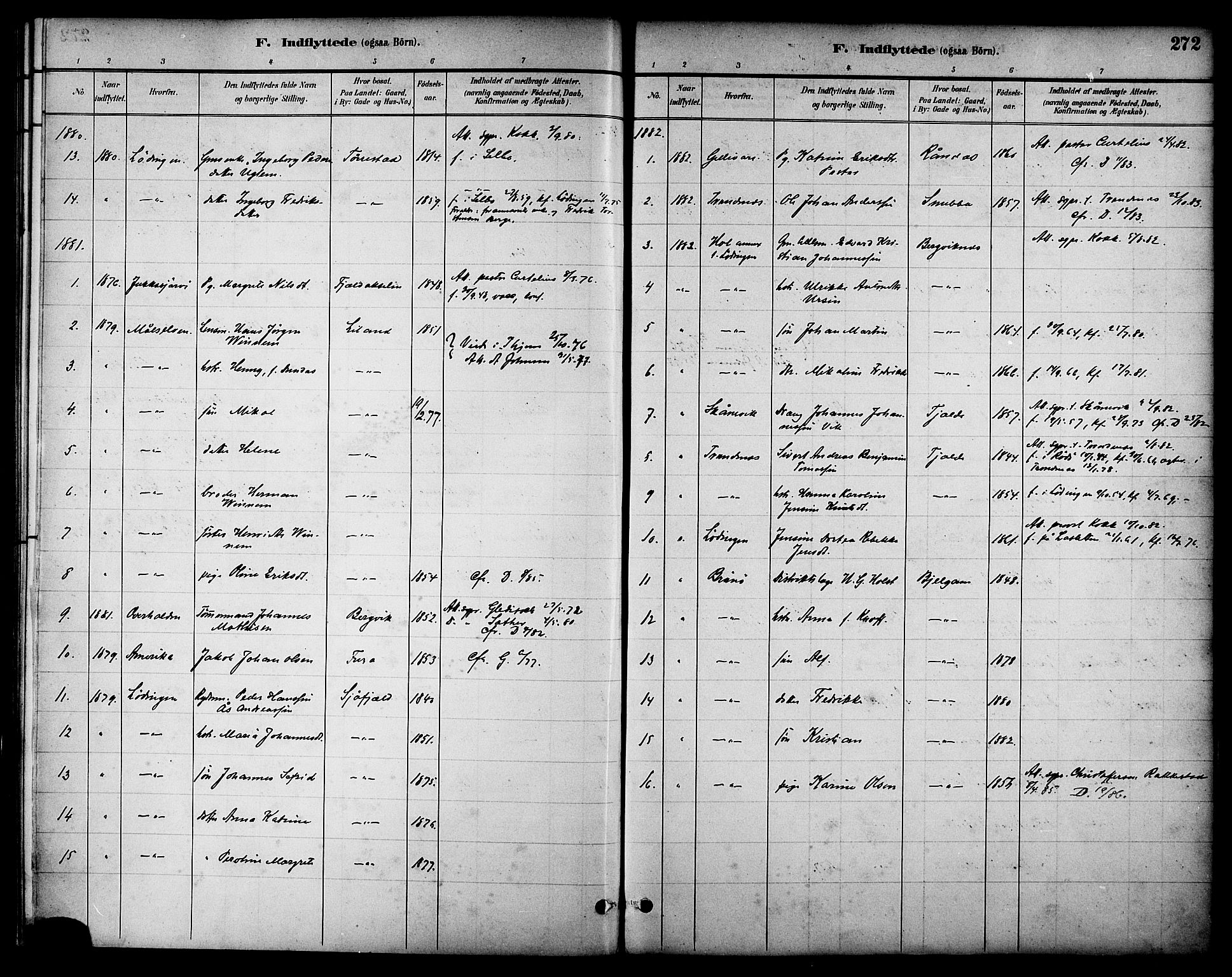 Ministerialprotokoller, klokkerbøker og fødselsregistre - Nordland, SAT/A-1459/863/L0898: Parish register (official) no. 863A10, 1886-1897, p. 272