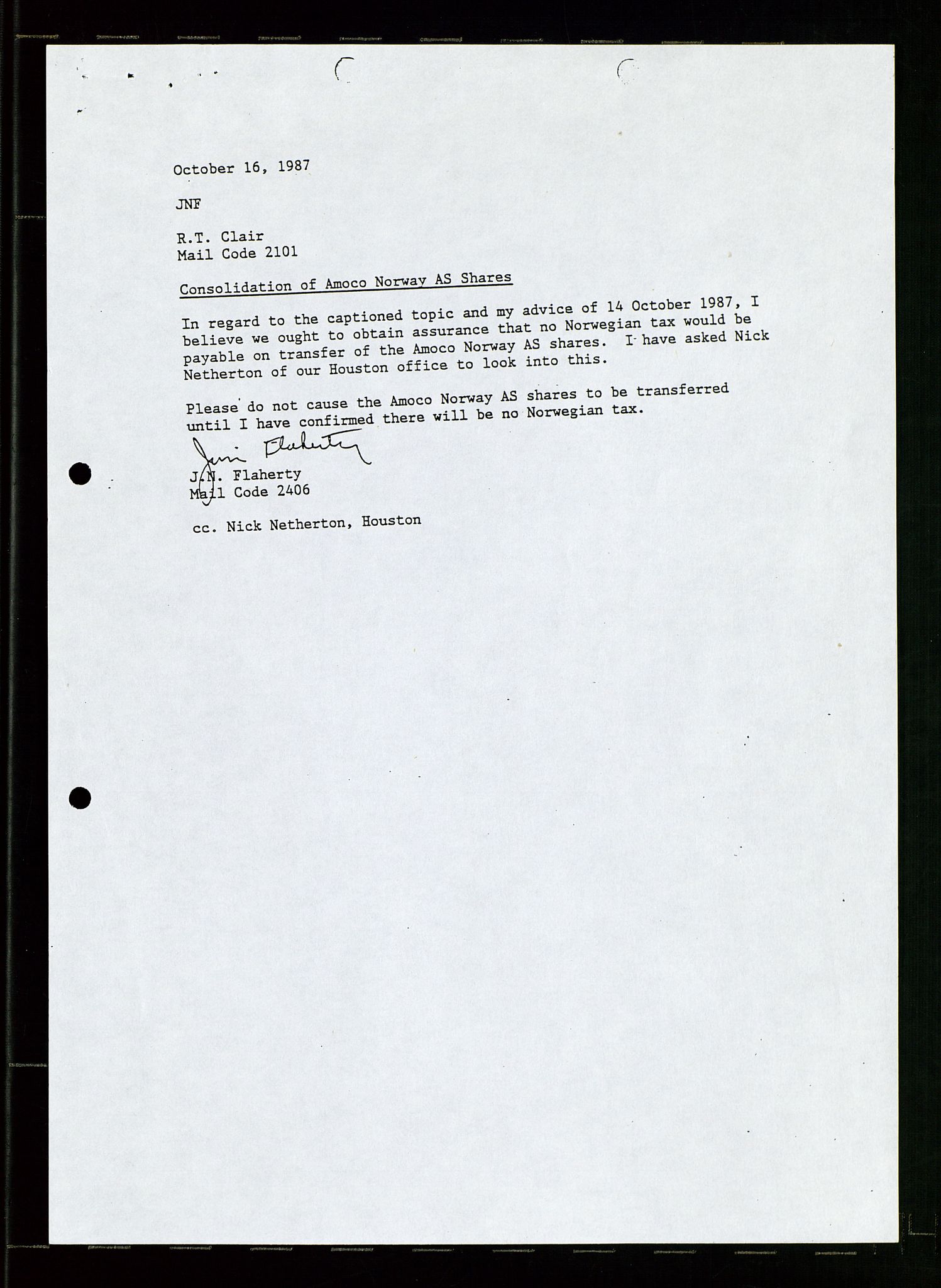 Pa 1740 - Amoco Norway Oil Company, AV/SAST-A-102405/22/A/Aa/L0002: Styreprotokoller og sakspapirer, 1966-1999, p. 329