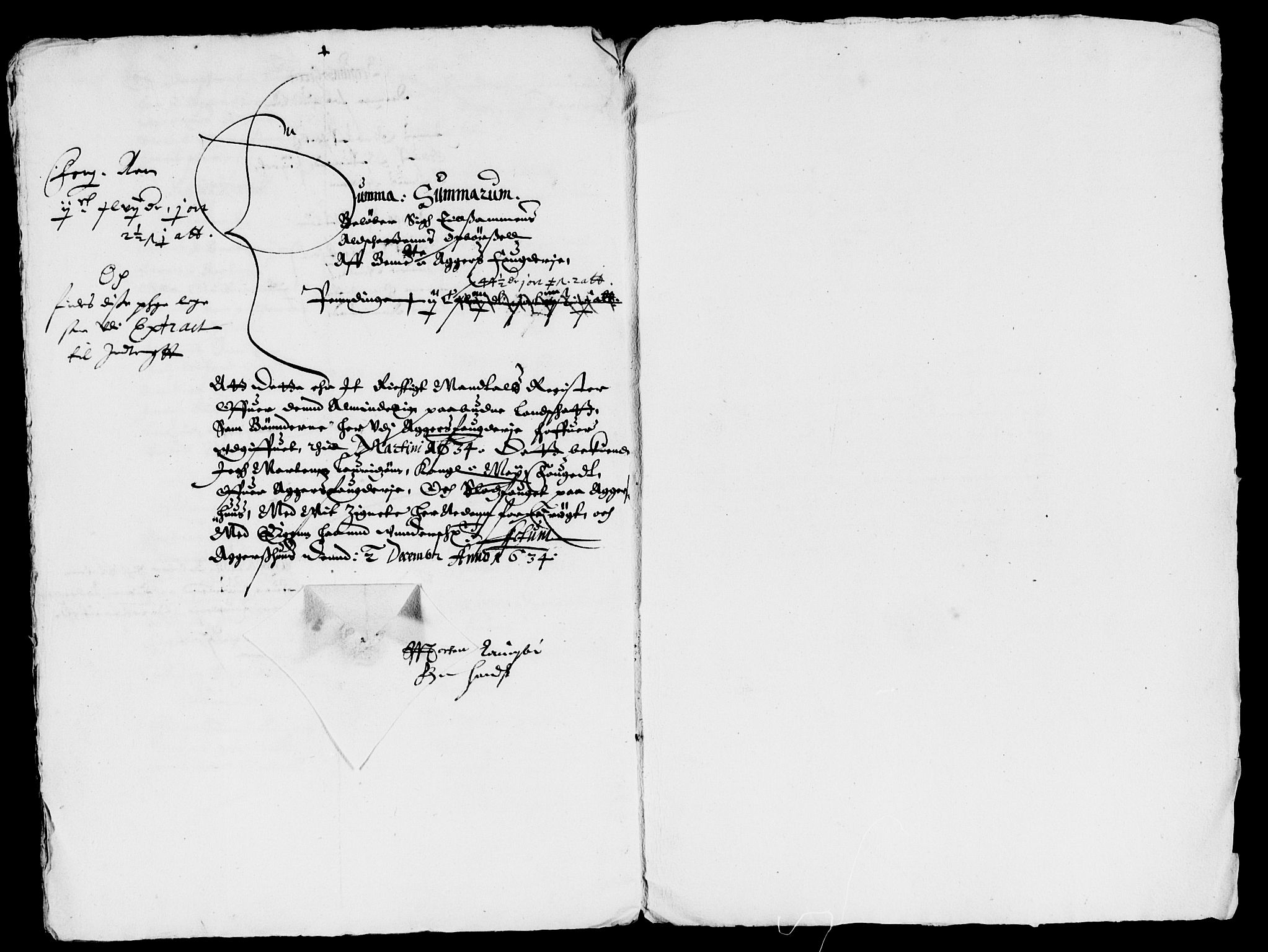 Rentekammeret inntil 1814, Reviderte regnskaper, Lensregnskaper, AV/RA-EA-5023/R/Rb/Rba/L0120: Akershus len, 1634-1635