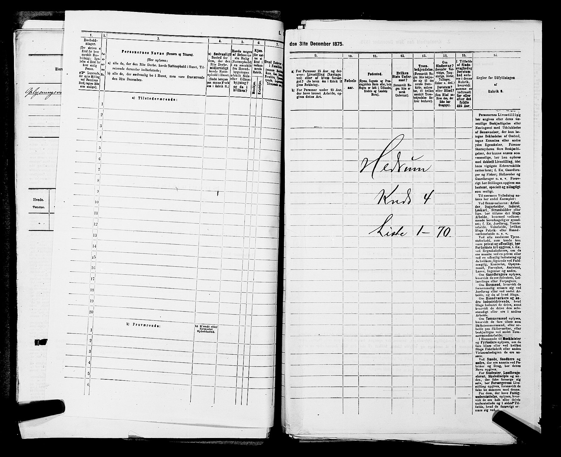 SAKO, 1875 census for 0727P Hedrum, 1875, p. 342