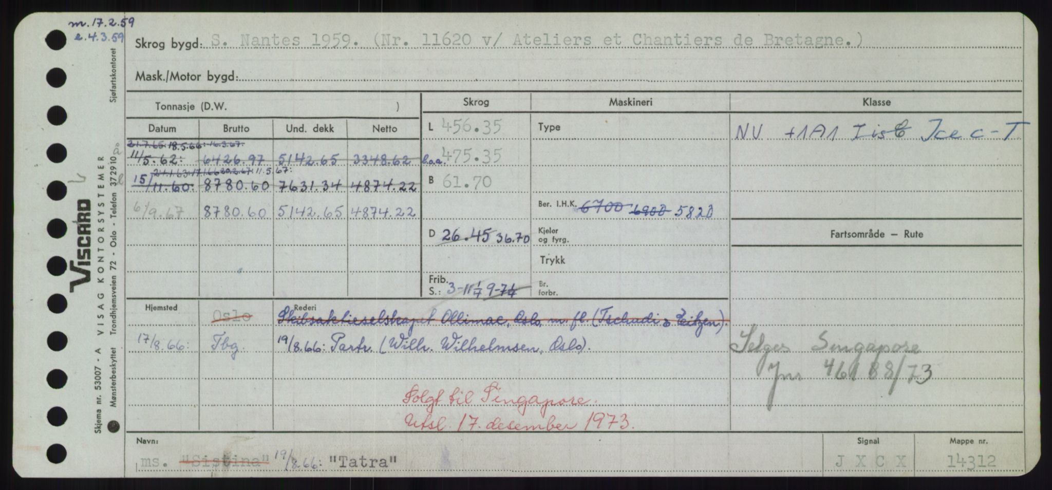 Sjøfartsdirektoratet med forløpere, Skipsmålingen, RA/S-1627/H/Hd/L0038: Fartøy, T-Th, p. 265