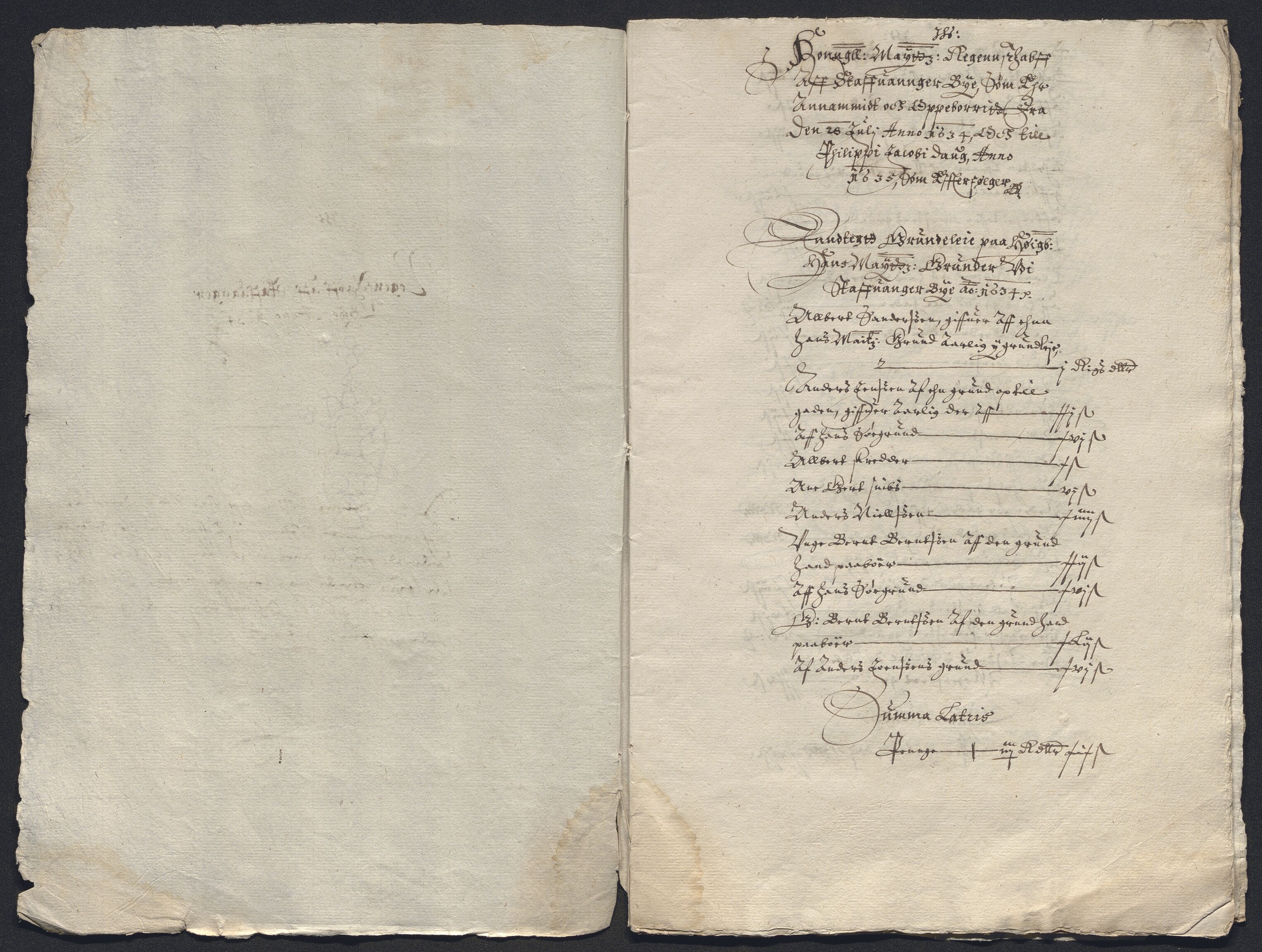 Rentekammeret inntil 1814, Reviderte regnskaper, Byregnskaper, RA/EA-4066/R/Ro/L0298: [O1] By- og kontribusjonsregnskap, 1624-1639, p. 104