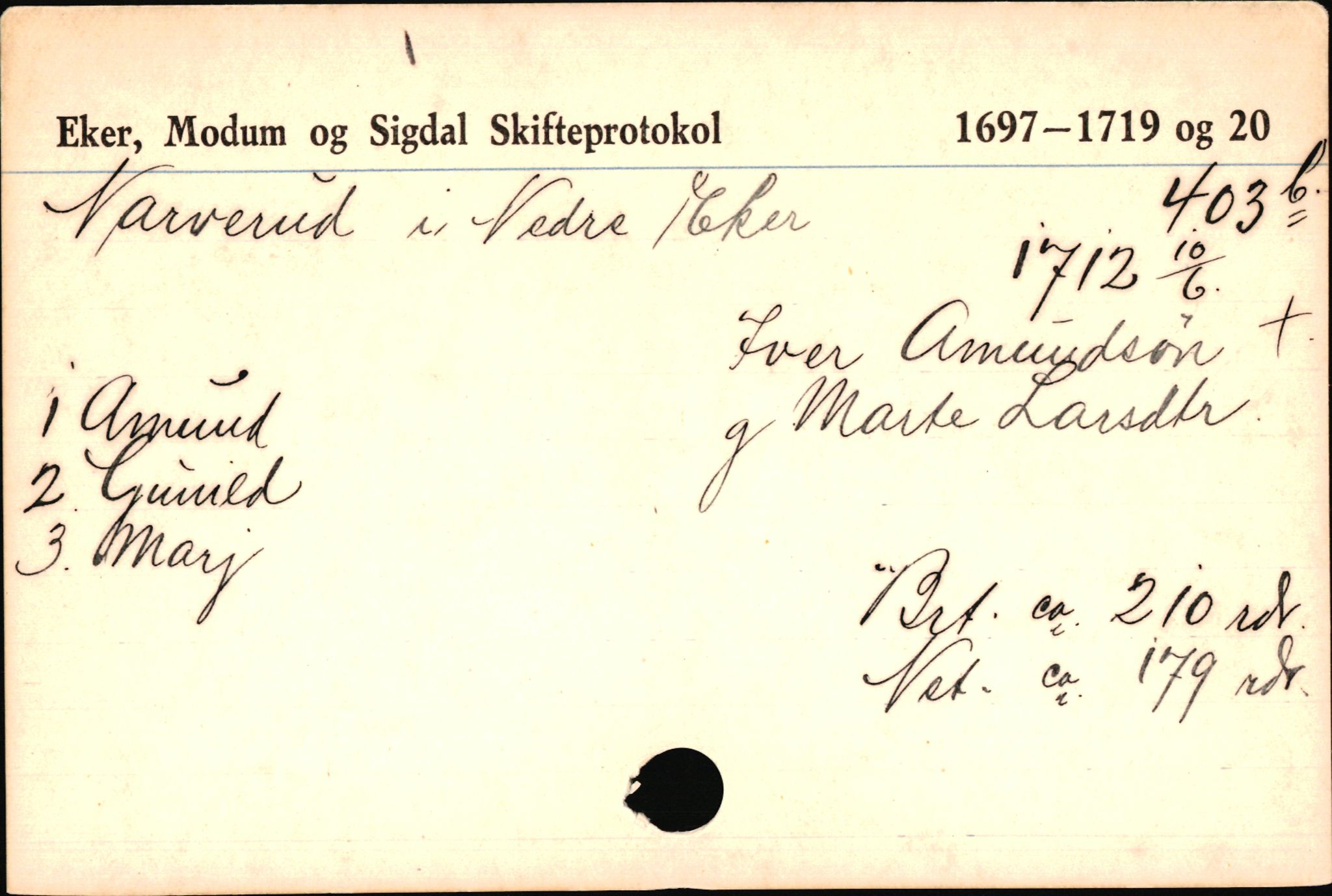 Eiker, Modum og Sigdal sorenskriveri, AV/SAKO-A-123/H, 1676-1828, p. 3538