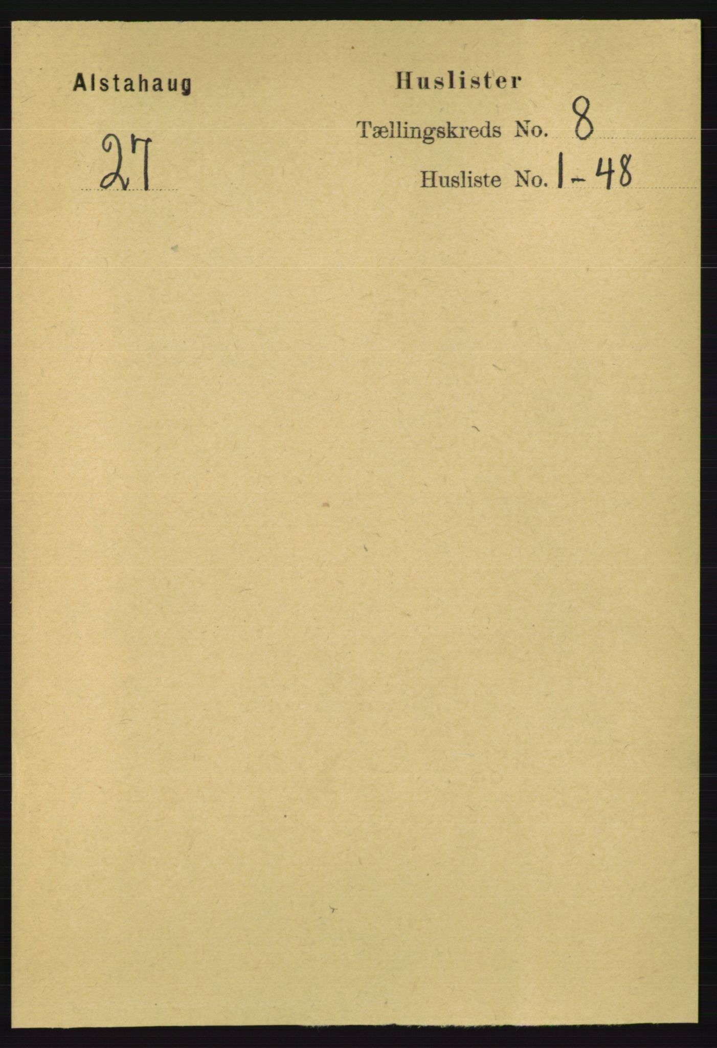 RA, 1891 census for 1820 Alstahaug, 1891, p. 2854