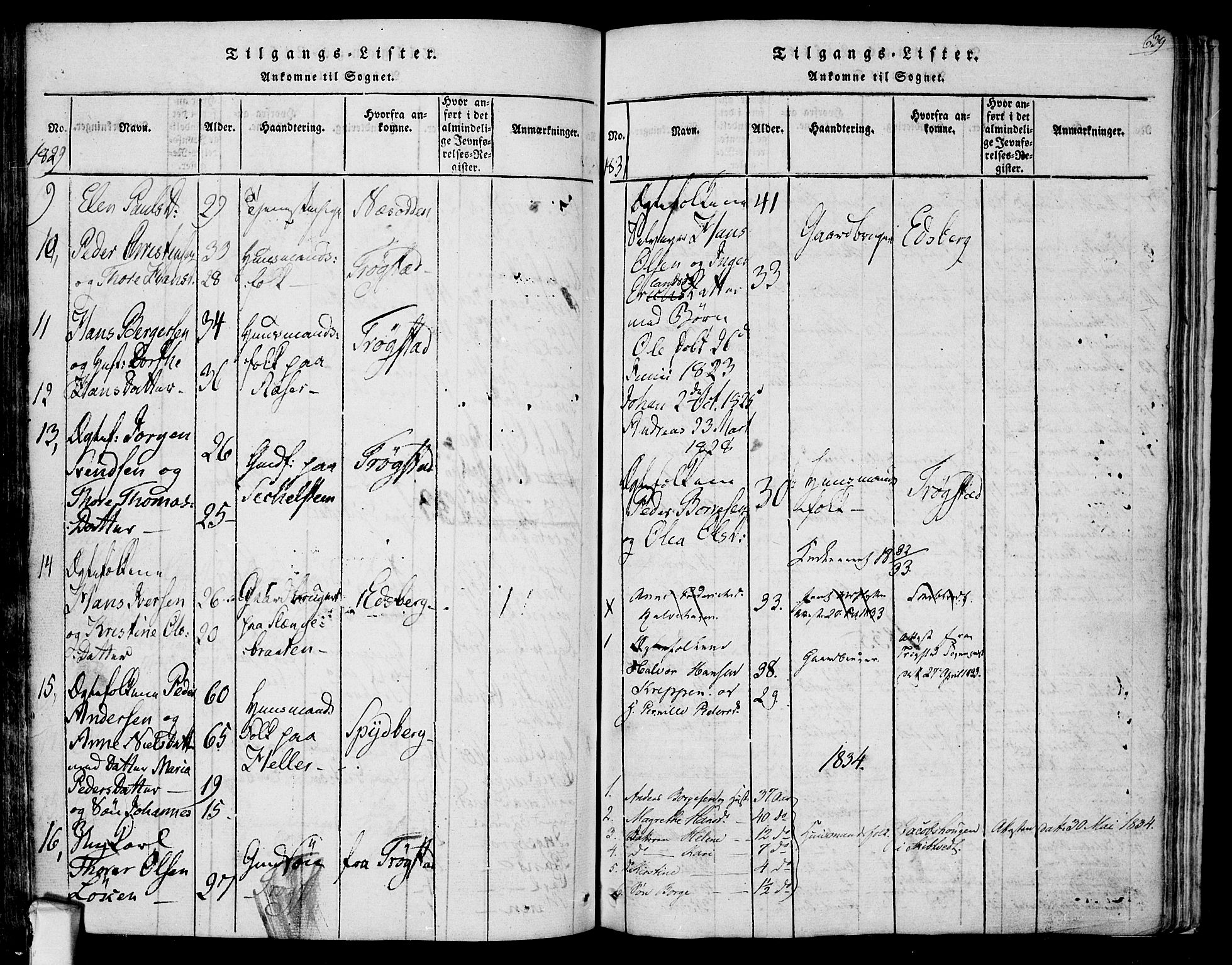 Askim prestekontor Kirkebøker, AV/SAO-A-10900/F/Fa/L0004: Parish register (official) no. 4, 1817-1846, p. 638-639