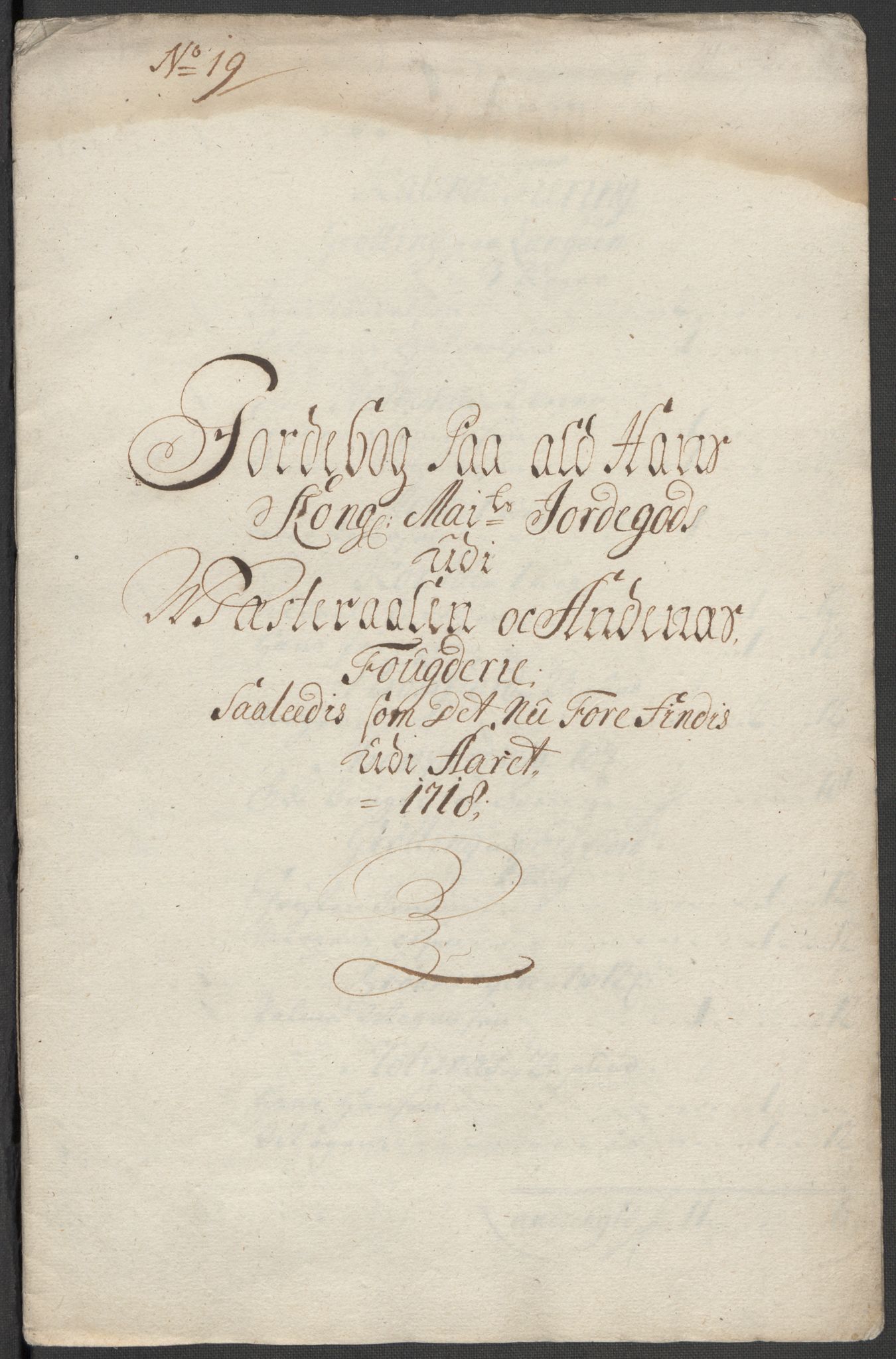 Rentekammeret inntil 1814, Reviderte regnskaper, Fogderegnskap, RA/EA-4092/R67/L4684: Fogderegnskap Vesterålen, Andenes og Lofoten, 1718, p. 195
