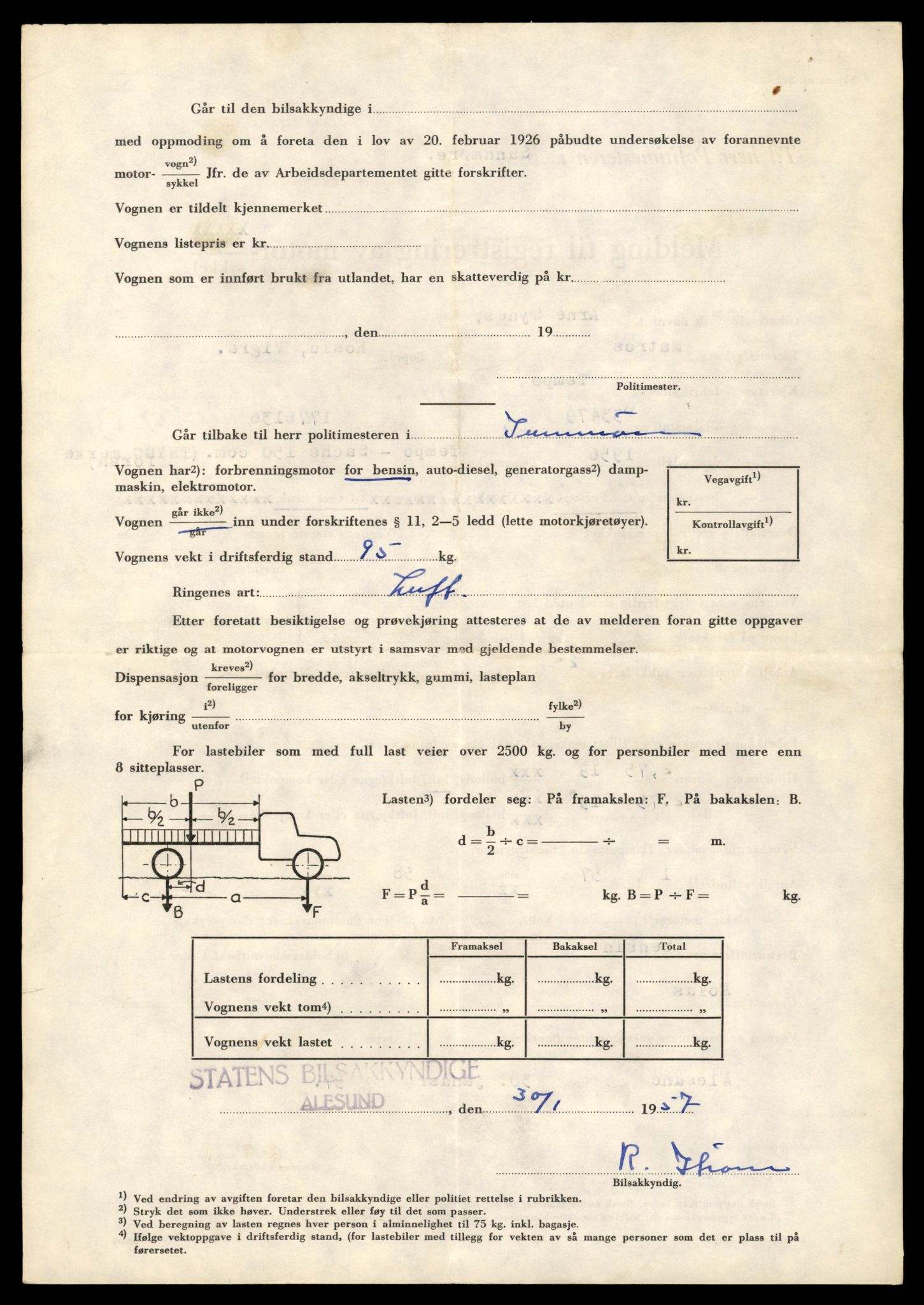 Møre og Romsdal vegkontor - Ålesund trafikkstasjon, AV/SAT-A-4099/F/Fe/L0040: Registreringskort for kjøretøy T 13531 - T 13709, 1927-1998, p. 942