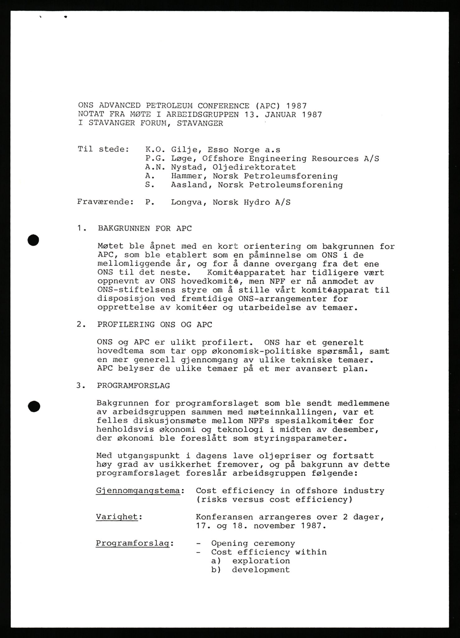 Pa 1716 - Stiftelsen Offshore Northern Seas, AV/SAST-A-102319/F/Fa/L0003: ONS 84 og ONS 86, 1984-1986, p. 411