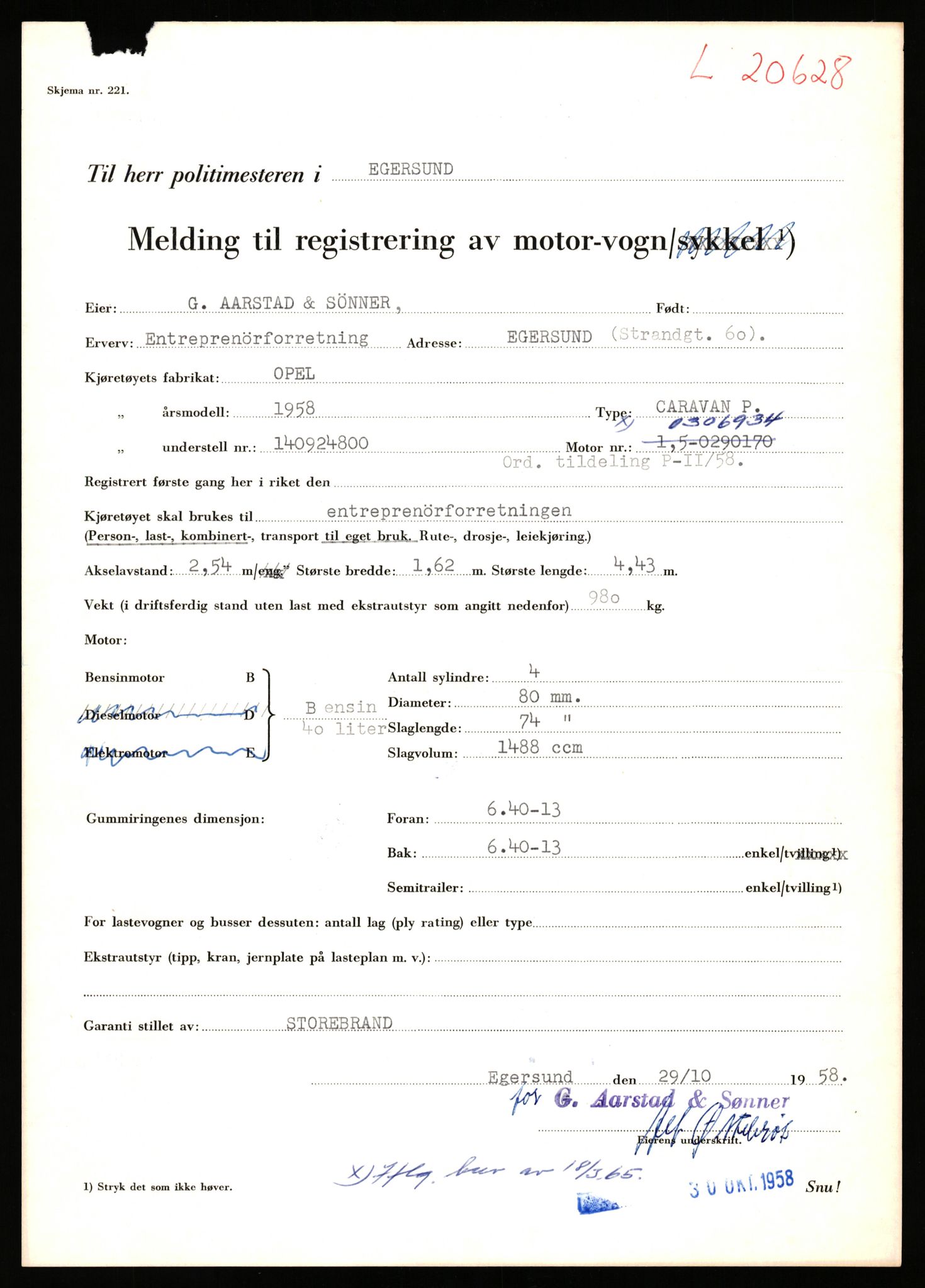 Stavanger trafikkstasjon, AV/SAST-A-101942/0/F/L0037: L-20500 - L-21499, 1930-1971, p. 453