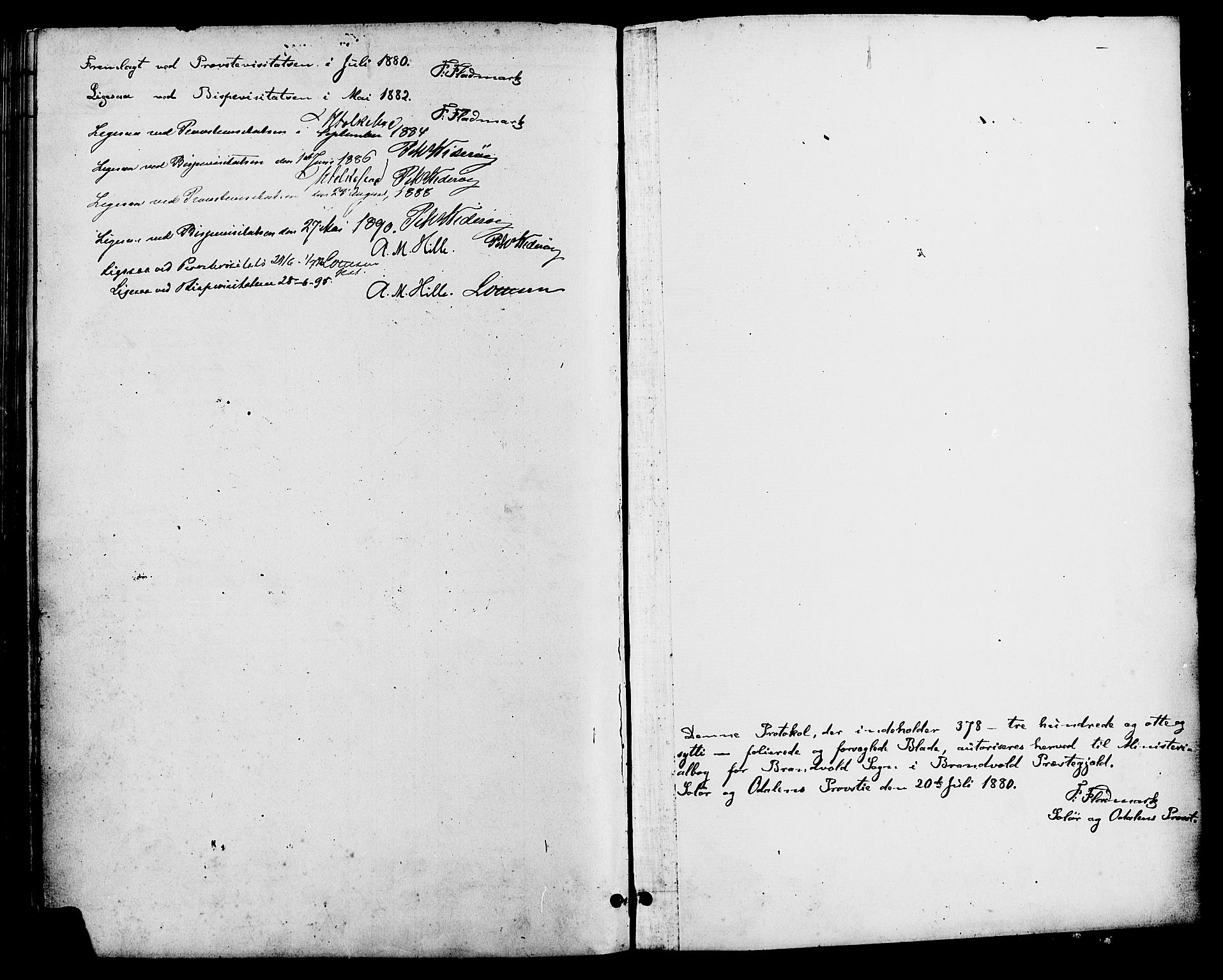 Brandval prestekontor, AV/SAH-PREST-034/H/Ha/Haa/L0002: Parish register (official) no. 2, 1880-1894