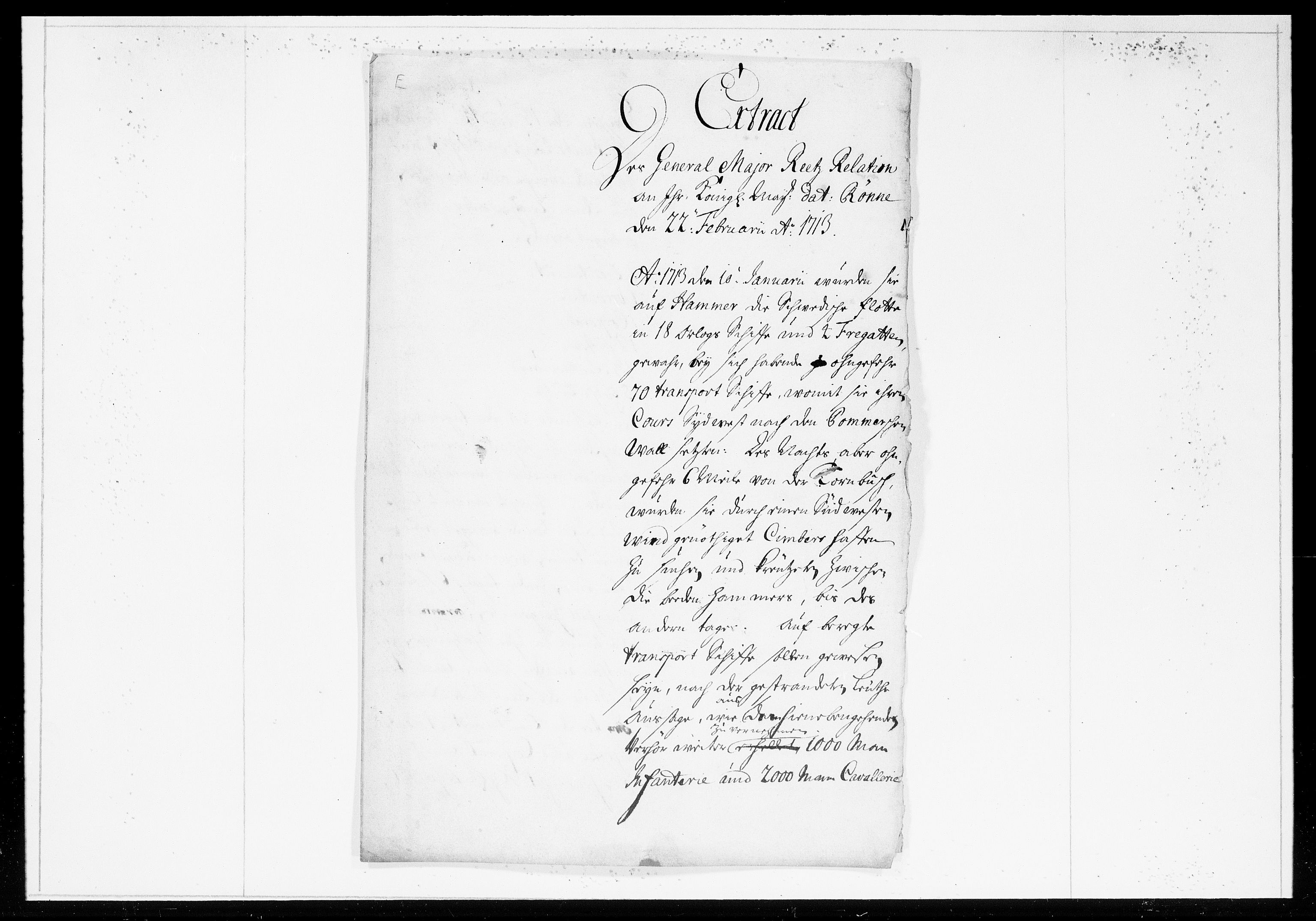 Krigskollegiet, Krigskancelliet, DRA/A-0006/-/0994-1002: Refererede sager, 1713, p. 81
