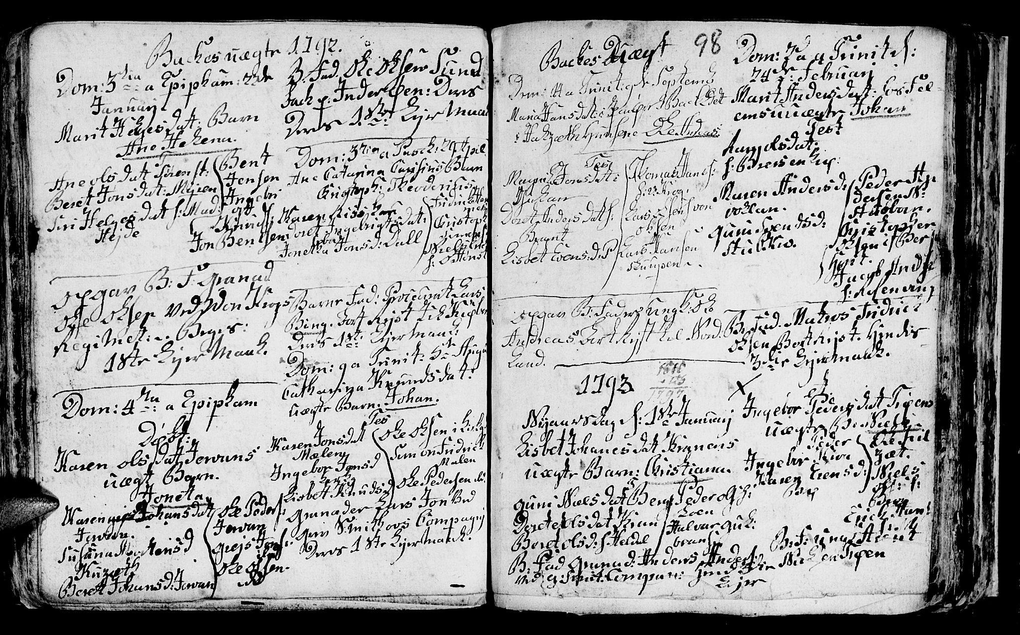 Ministerialprotokoller, klokkerbøker og fødselsregistre - Sør-Trøndelag, SAT/A-1456/604/L0218: Parish register (copy) no. 604C01, 1754-1819, p. 98