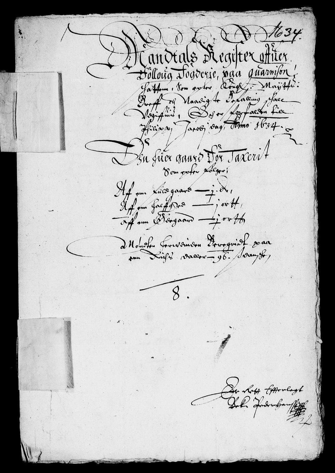 Rentekammeret inntil 1814, Reviderte regnskaper, Lensregnskaper, AV/RA-EA-5023/R/Rb/Rba/L0117: Akershus len, 1632-1634