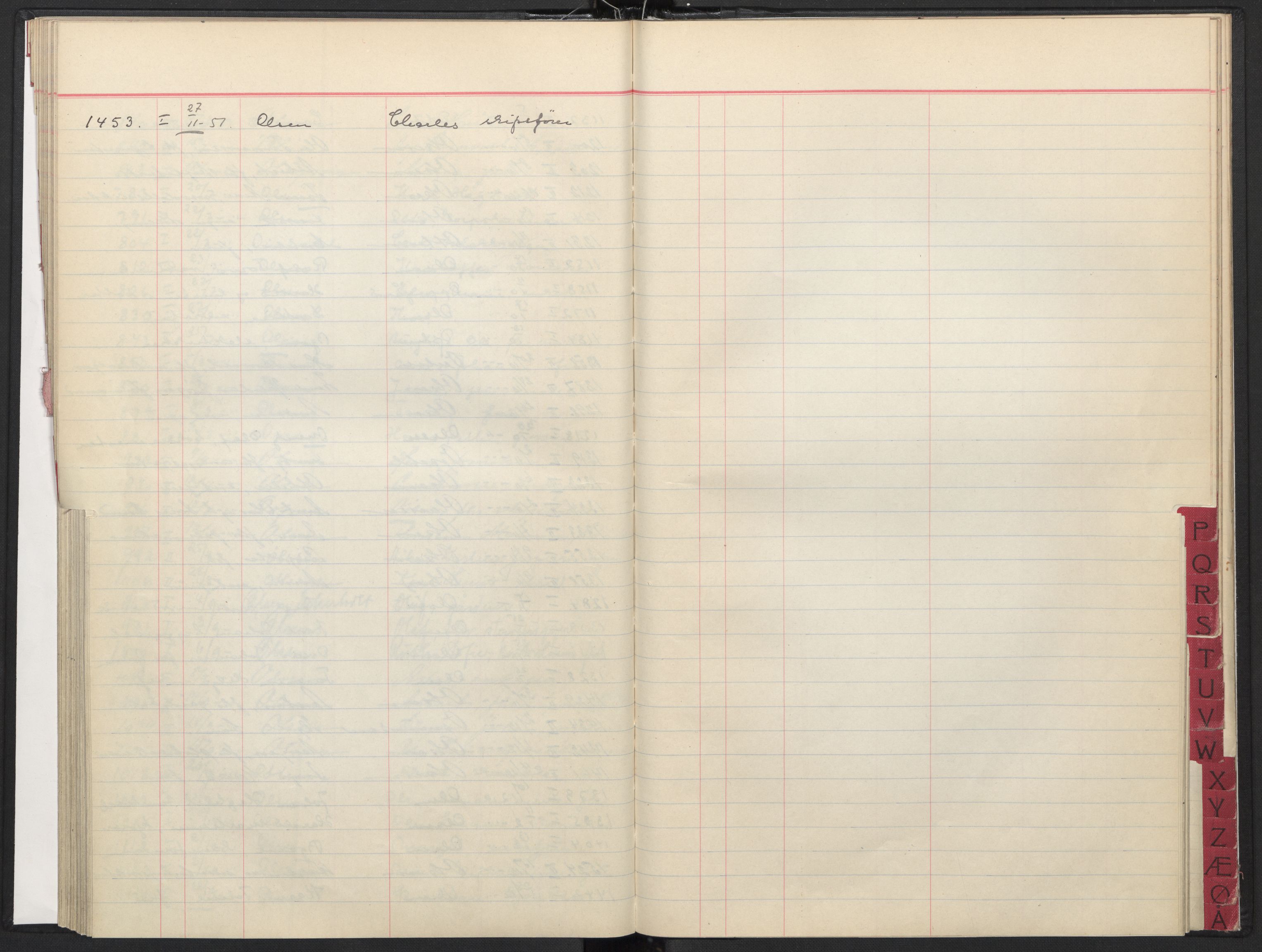 Oslo skifterett, AV/SAO-A-10383/F/Fa/Faa/L0051: Register til dødsfallsprotokollene, 1951