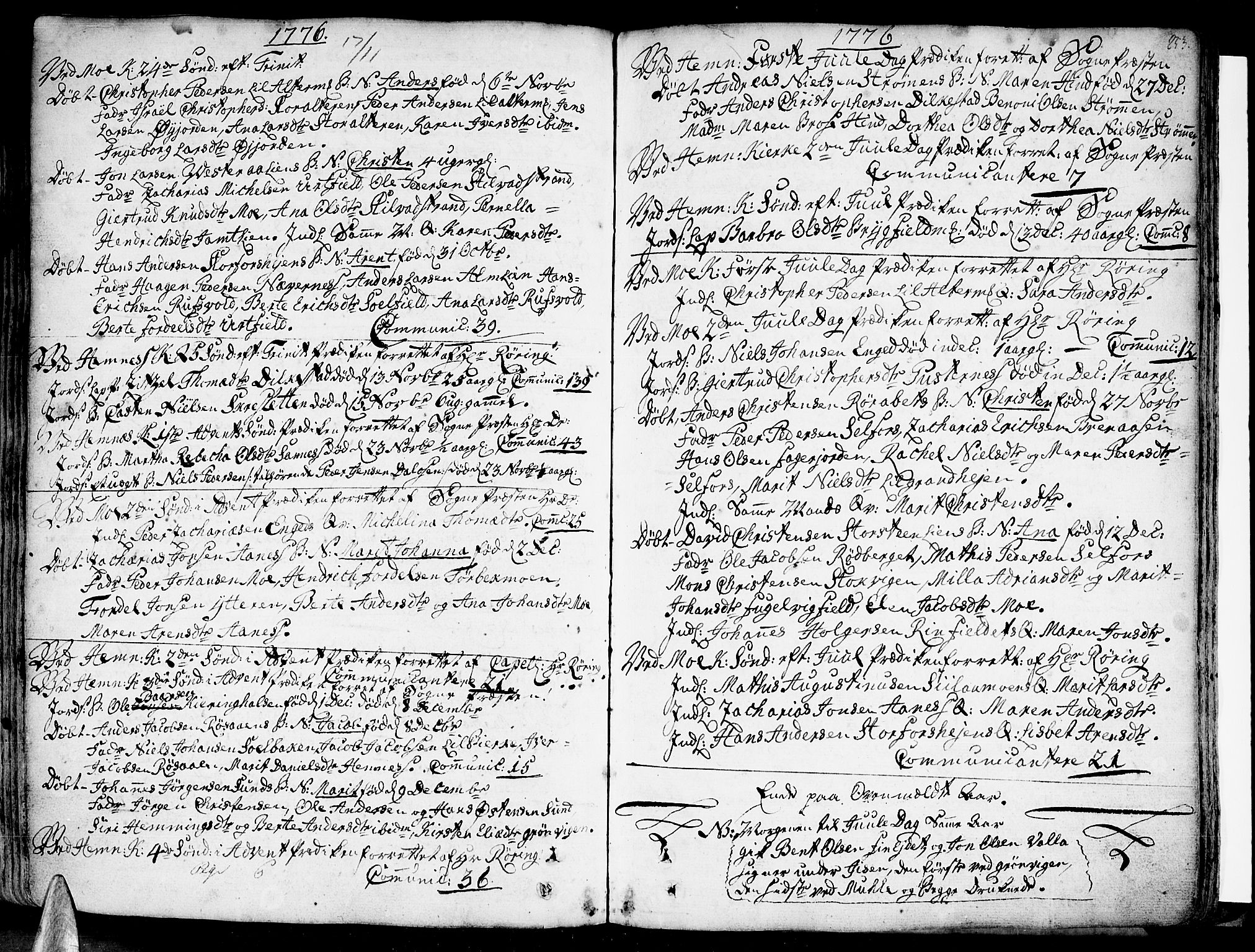 Ministerialprotokoller, klokkerbøker og fødselsregistre - Nordland, SAT/A-1459/825/L0348: Parish register (official) no. 825A04, 1752-1788, p. 253