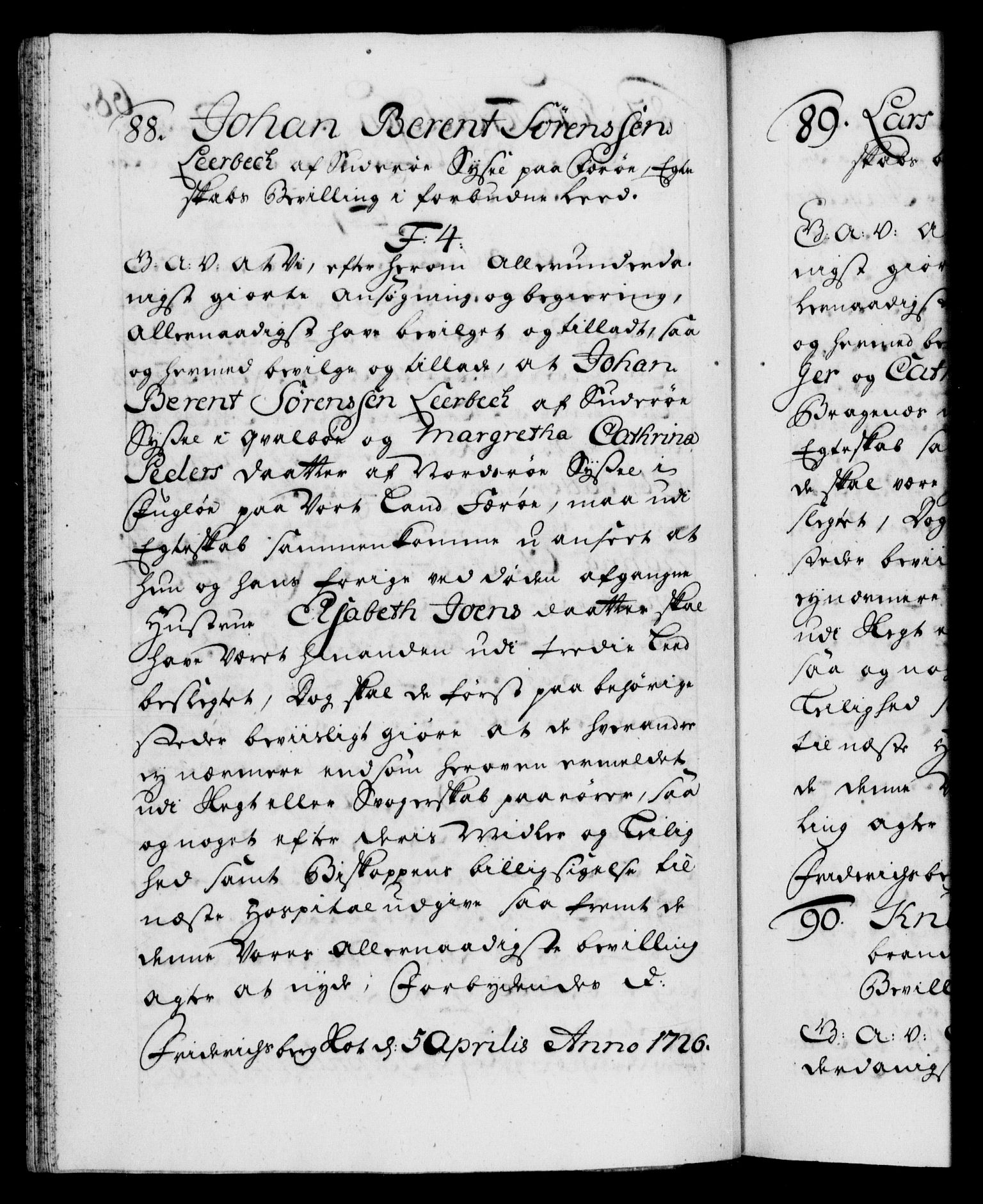 Danske Kanselli 1572-1799, RA/EA-3023/F/Fc/Fca/Fcaa/L0025: Norske registre, 1726-1728, p. 68b