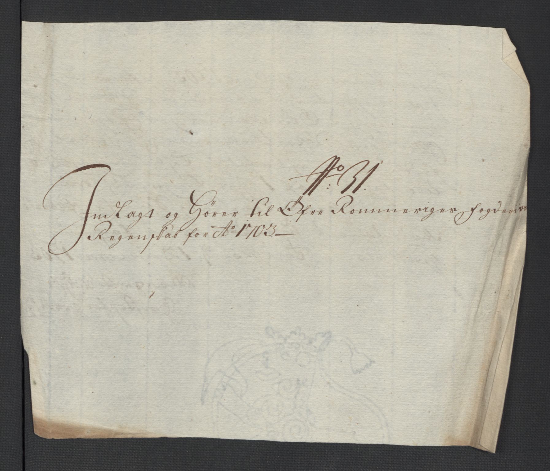 Rentekammeret inntil 1814, Reviderte regnskaper, Fogderegnskap, AV/RA-EA-4092/R12/L0716: Fogderegnskap Øvre Romerike, 1703, p. 301