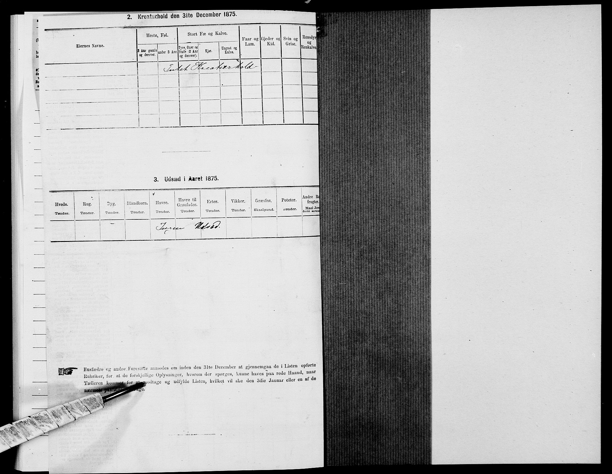 SAK, 1875 census for 1018P Søgne, 1875, p. 337