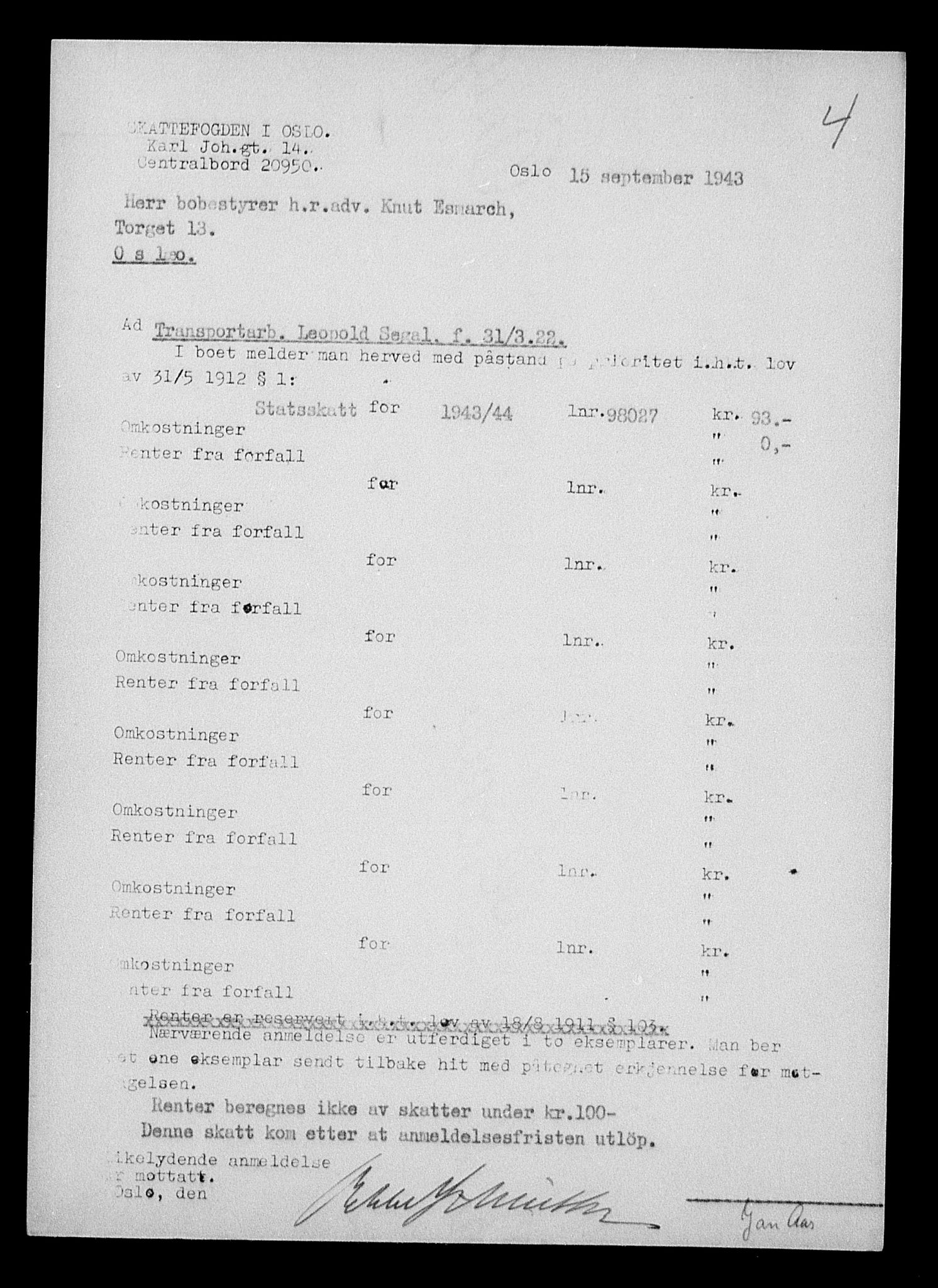 Justisdepartementet, Tilbakeføringskontoret for inndratte formuer, RA/S-1564/H/Hc/Hcc/L0979: --, 1945-1947, p. 590