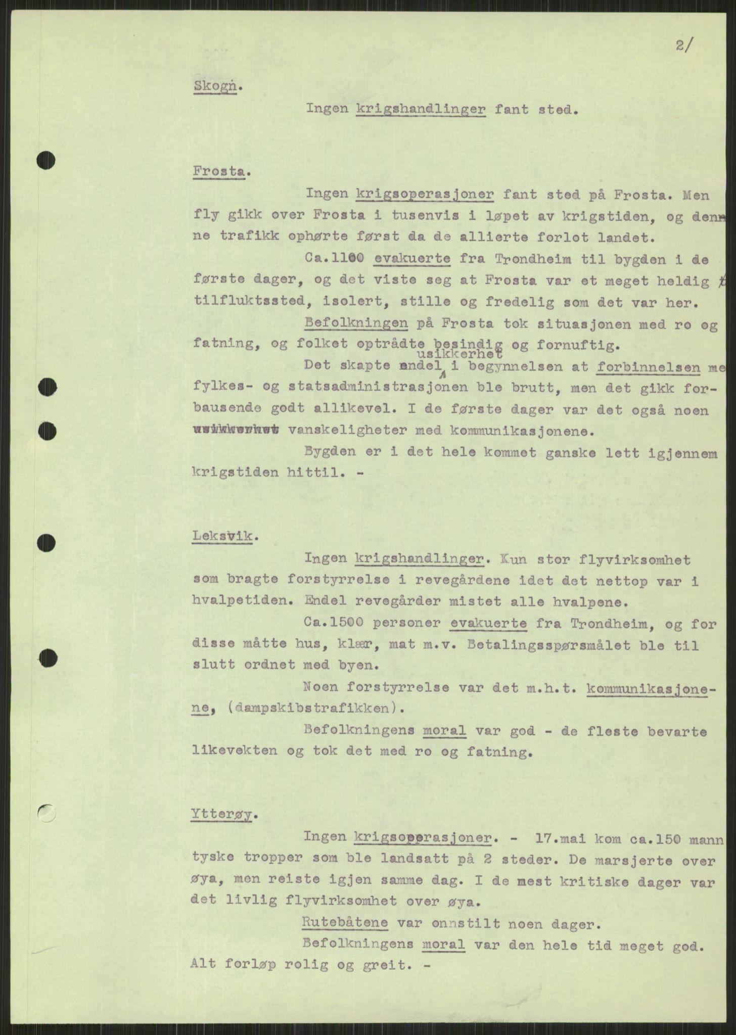 Forsvaret, Forsvarets krigshistoriske avdeling, AV/RA-RAFA-2017/Y/Ya/L0016: II-C-11-31 - Fylkesmenn.  Rapporter om krigsbegivenhetene 1940., 1940, p. 362