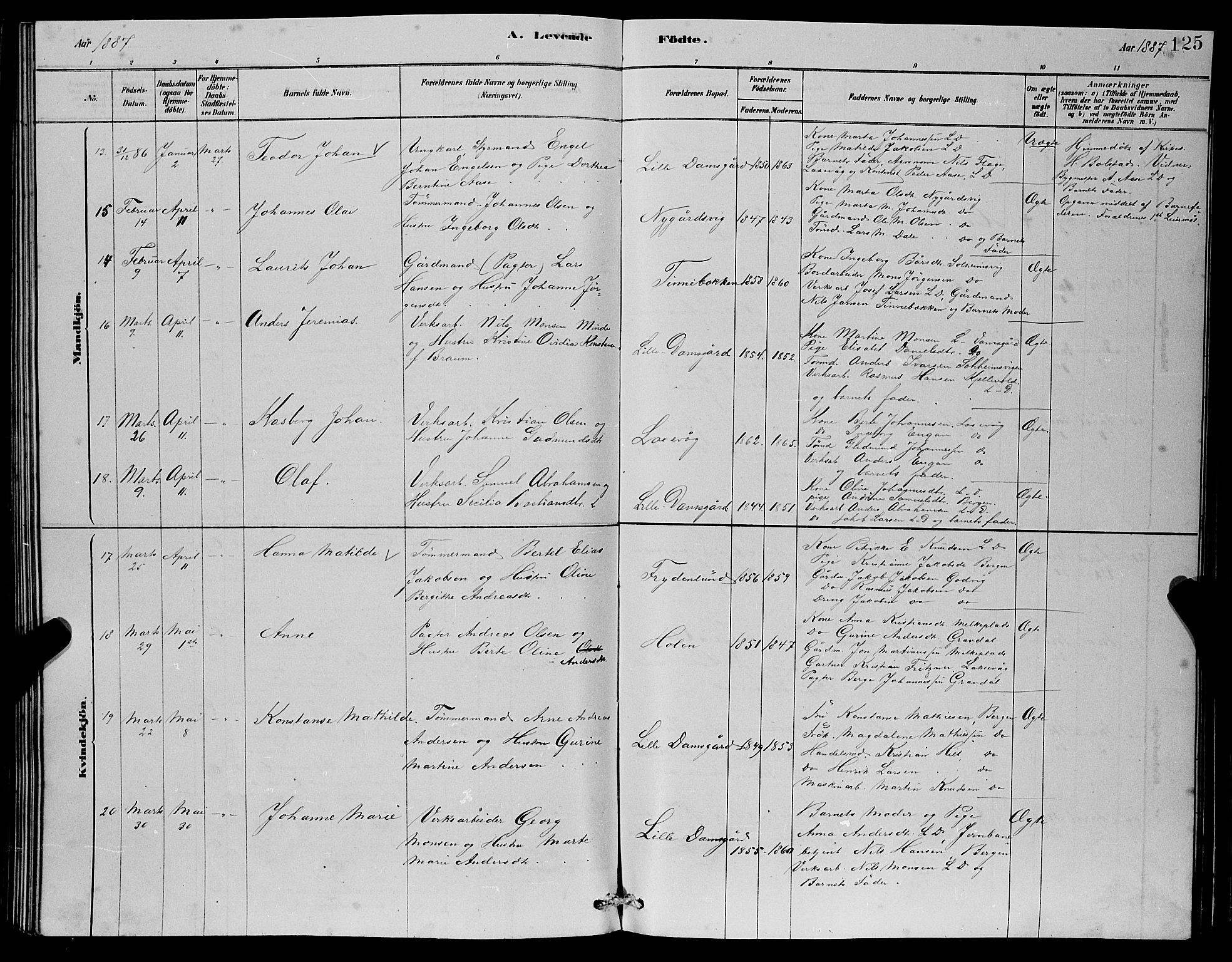 Laksevåg Sokneprestembete, AV/SAB-A-76501/H/Ha/Hab/Haba/L0002: Parish register (copy) no. A 2, 1877-1887, p. 125