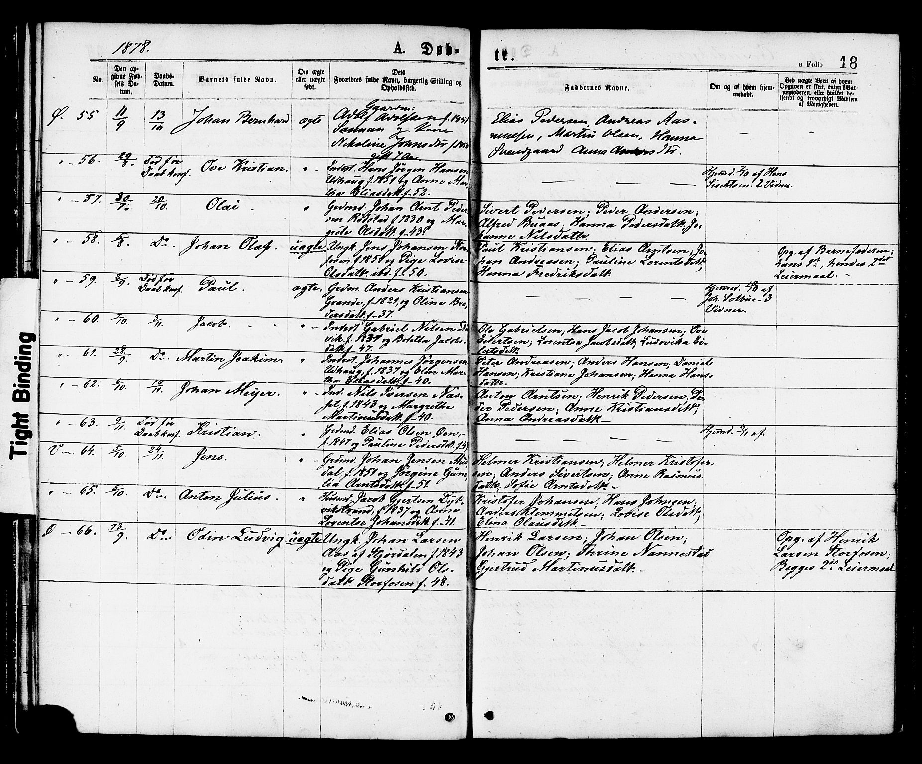 Ministerialprotokoller, klokkerbøker og fødselsregistre - Sør-Trøndelag, SAT/A-1456/659/L0738: Parish register (official) no. 659A08, 1876-1878, p. 18