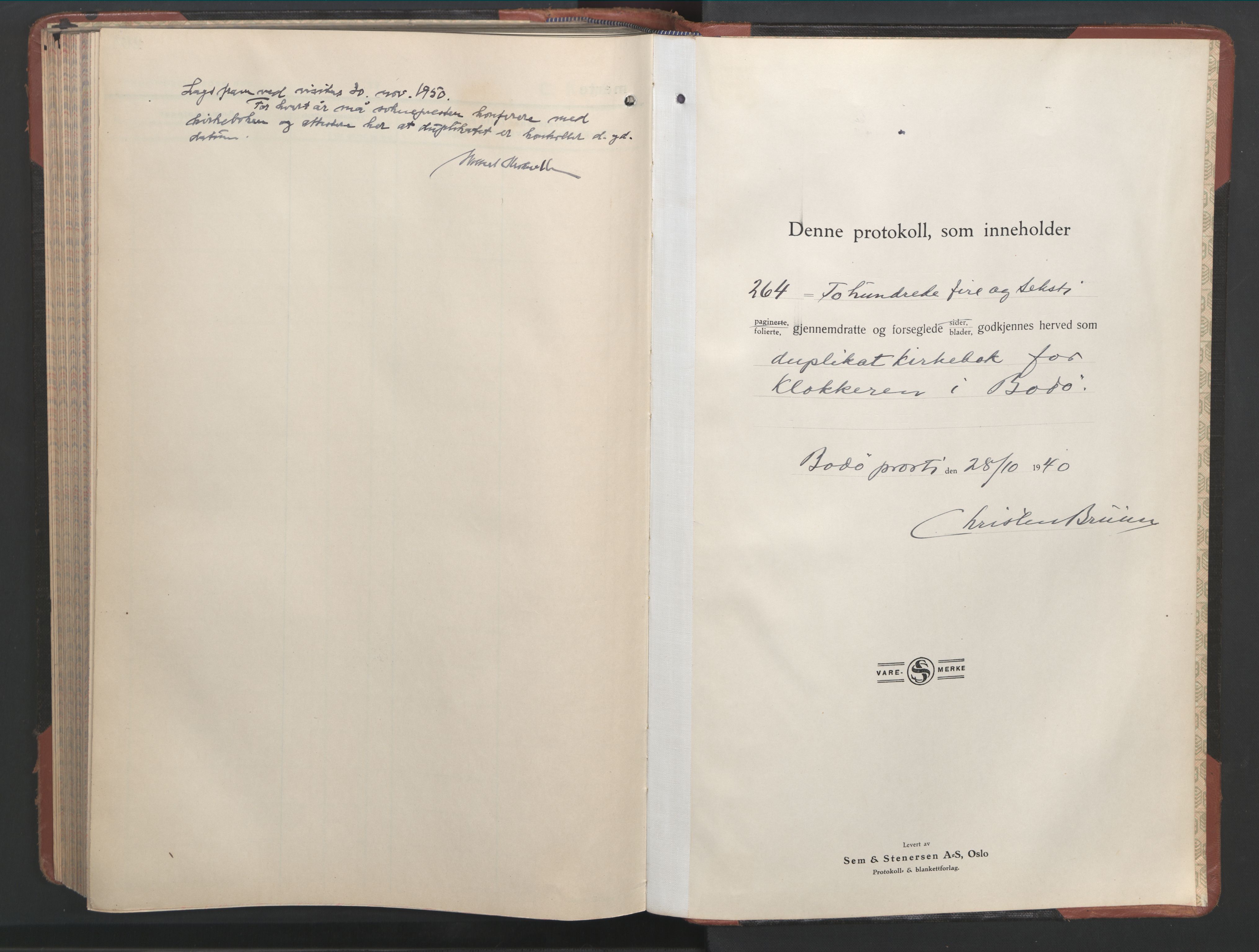Ministerialprotokoller, klokkerbøker og fødselsregistre - Nordland, SAT/A-1459/801/L0039: Parish register (copy) no. 801C14, 1937-1951