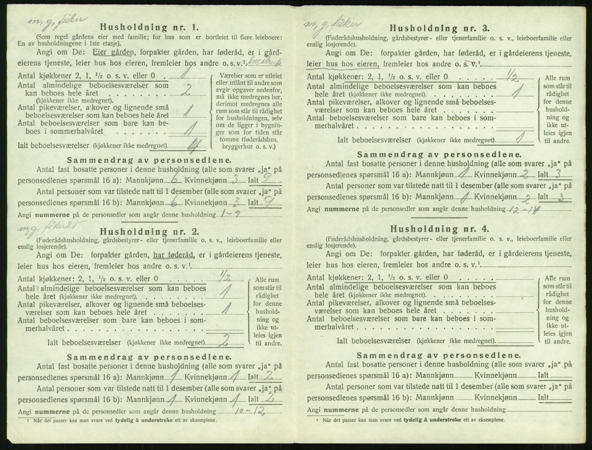 SAT, 1920 census for Aukra, 1920, p. 412