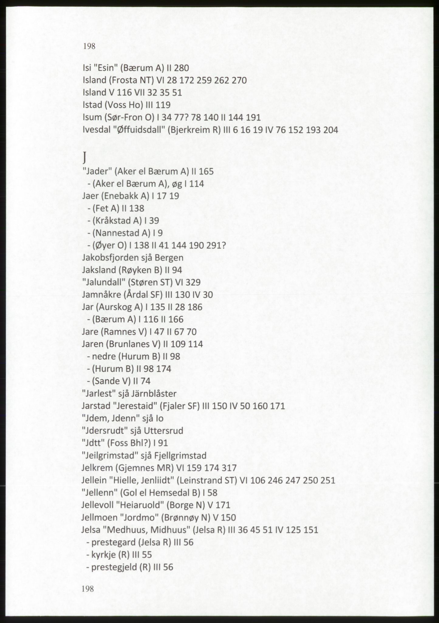 Publikasjoner utgitt av Arkivverket, PUBL/PUBL-001/C/0009: Stedsnavnregister, 1548-1567, p. 198