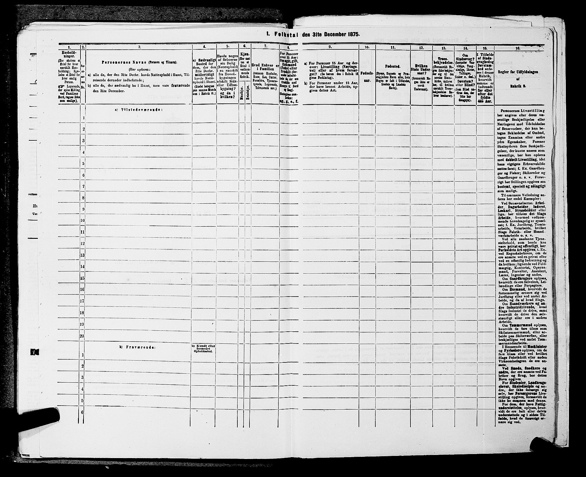 SAKO, 1875 census for 0812P Gjerpen, 1875, p. 585