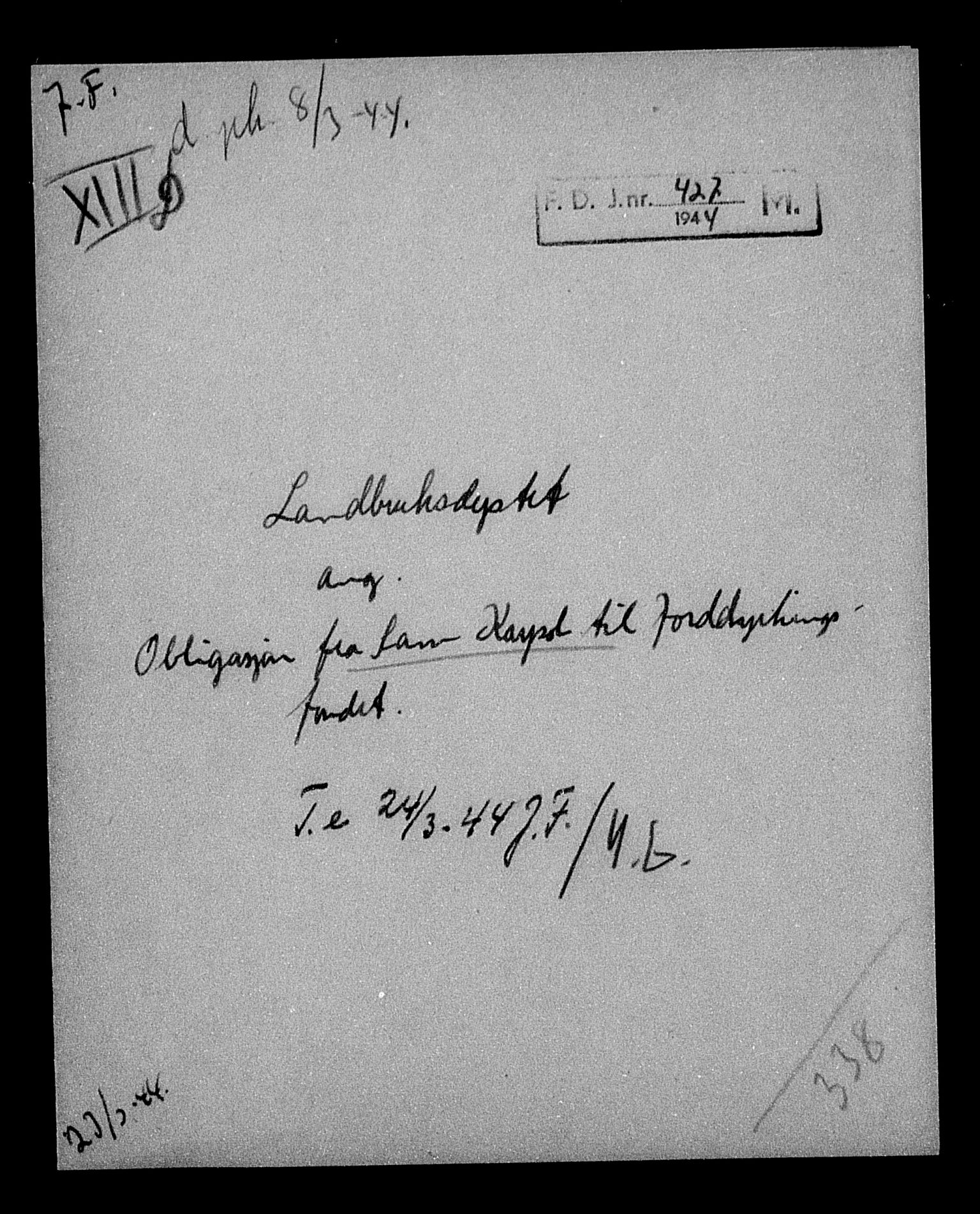 Justisdepartementet, Tilbakeføringskontoret for inndratte formuer, AV/RA-S-1564/H/Hc/Hcc/L0949: --, 1945-1947, p. 718