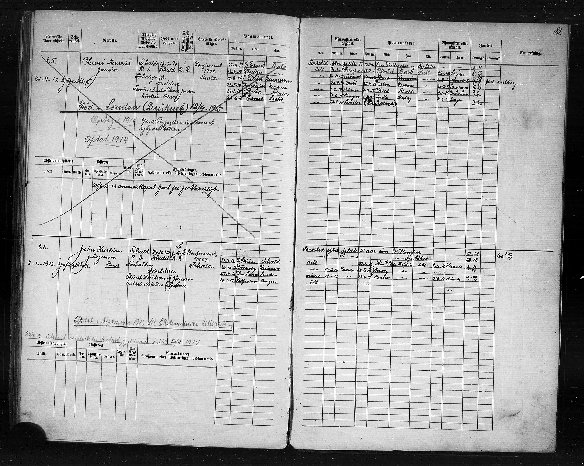 Halden mønstringskontor, AV/SAO-A-10569a/F/Fc/Fcd/L0003: Annotasjons- og hovedrulle for maskinister og fyrbøtere, 1876-1918, p. 44