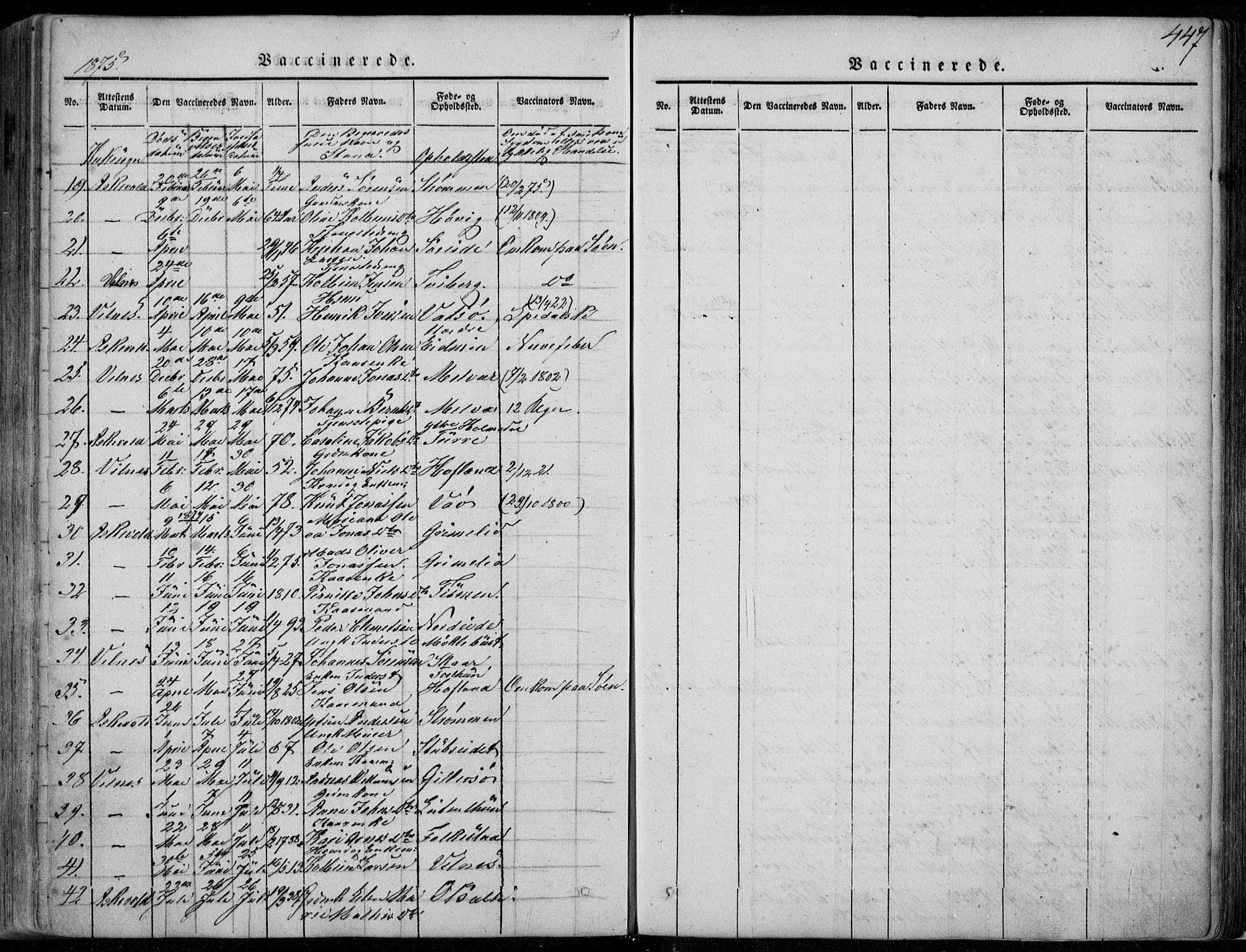 Askvoll sokneprestembete, AV/SAB-A-79501/H/Haa/Haaa/L0011/0002: Parish register (official) no. A 11 II, 1845-1878, p. 447