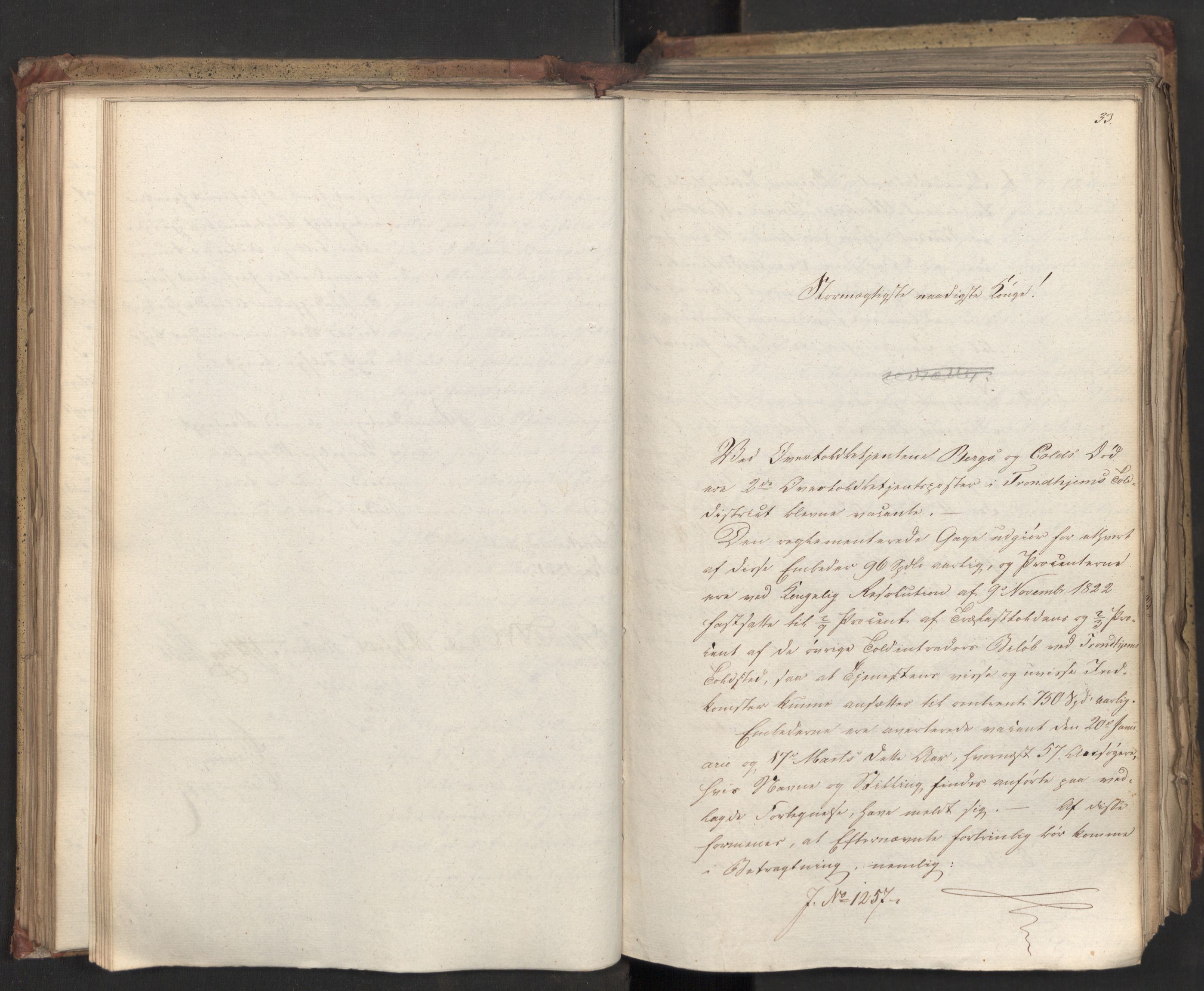 Statsrådsavdelingen i Stockholm, AV/RA-S-1003/D/Da/L0071: Regjeringsinnstillinger nr. 1222-1364, 1831, p. 157