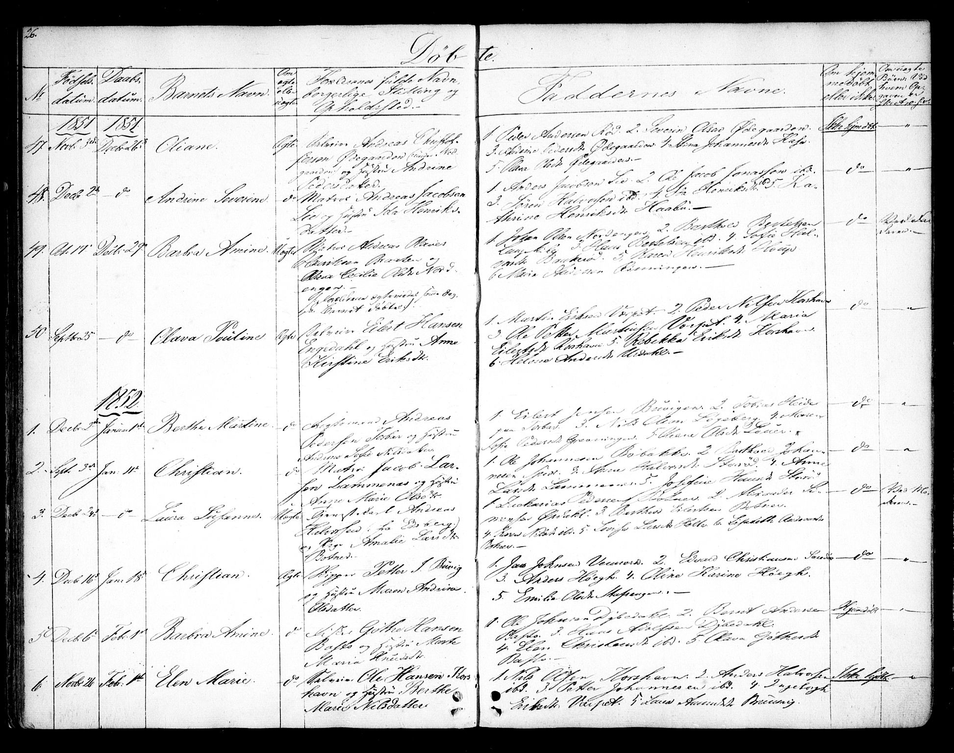 Hvaler prestekontor Kirkebøker, SAO/A-2001/F/Fa/L0006: Parish register (official) no. I 6, 1846-1863, p. 26
