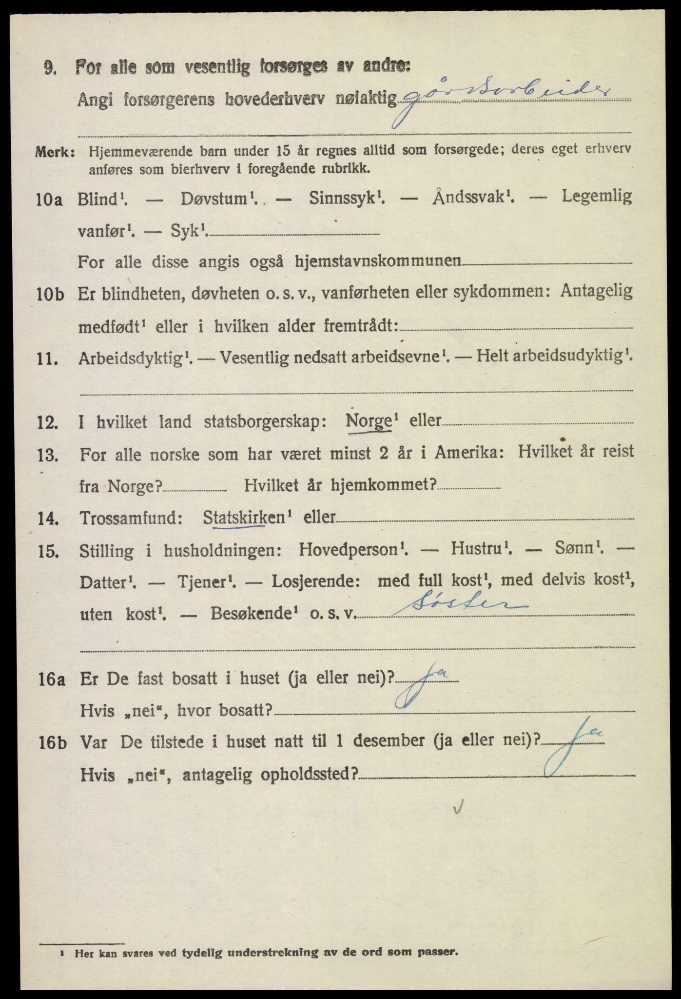 SAH, 1920 census for Nes (Hedmark), 1920, p. 5435