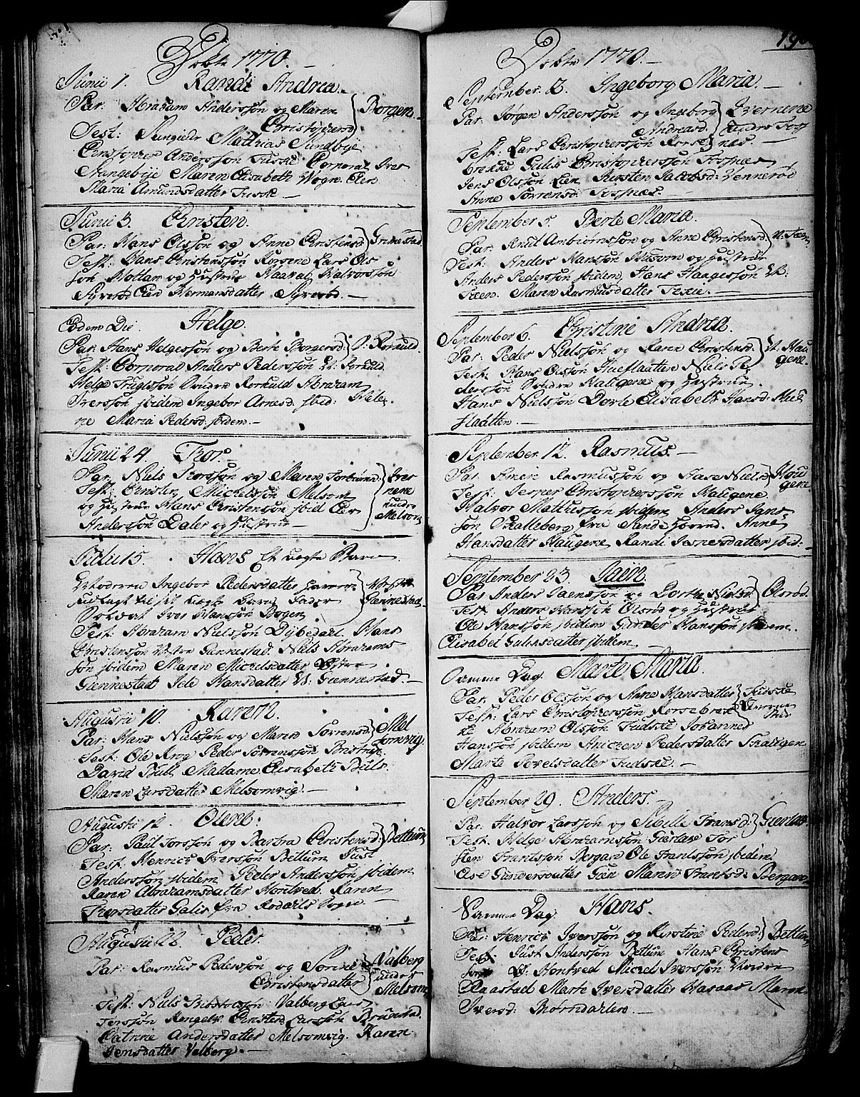 Stokke kirkebøker, SAKO/A-320/F/Fa/L0002: Parish register (official) no. I 2, 1732-1770, p. 198