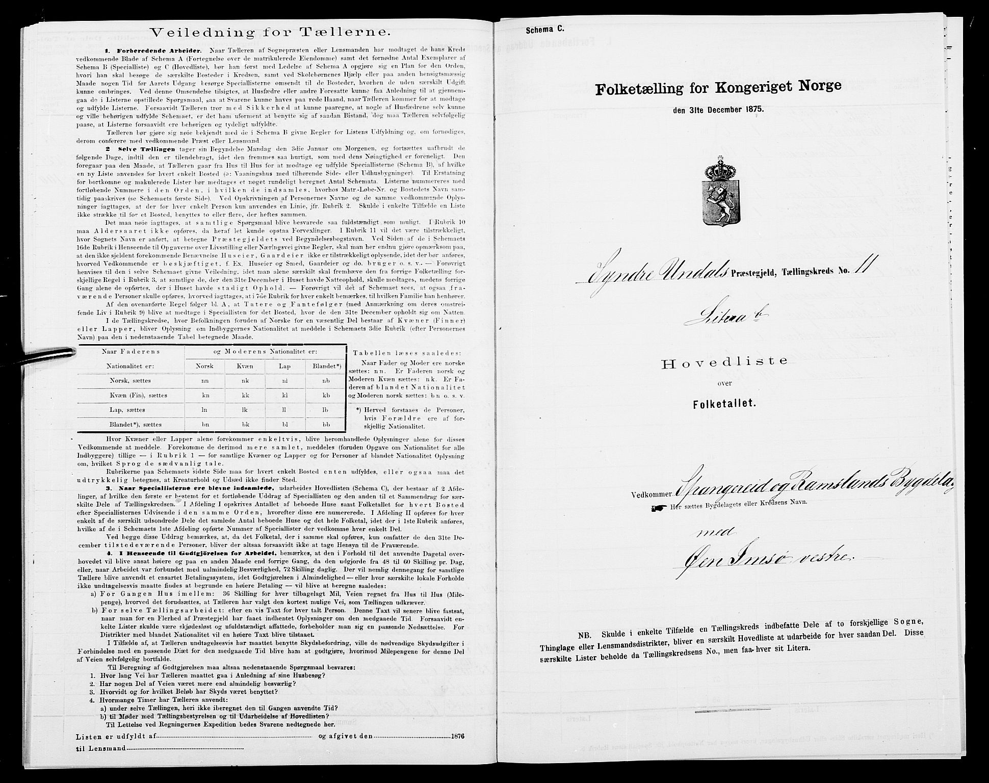 SAK, 1875 census for 1029P Sør-Audnedal, 1875, p. 74