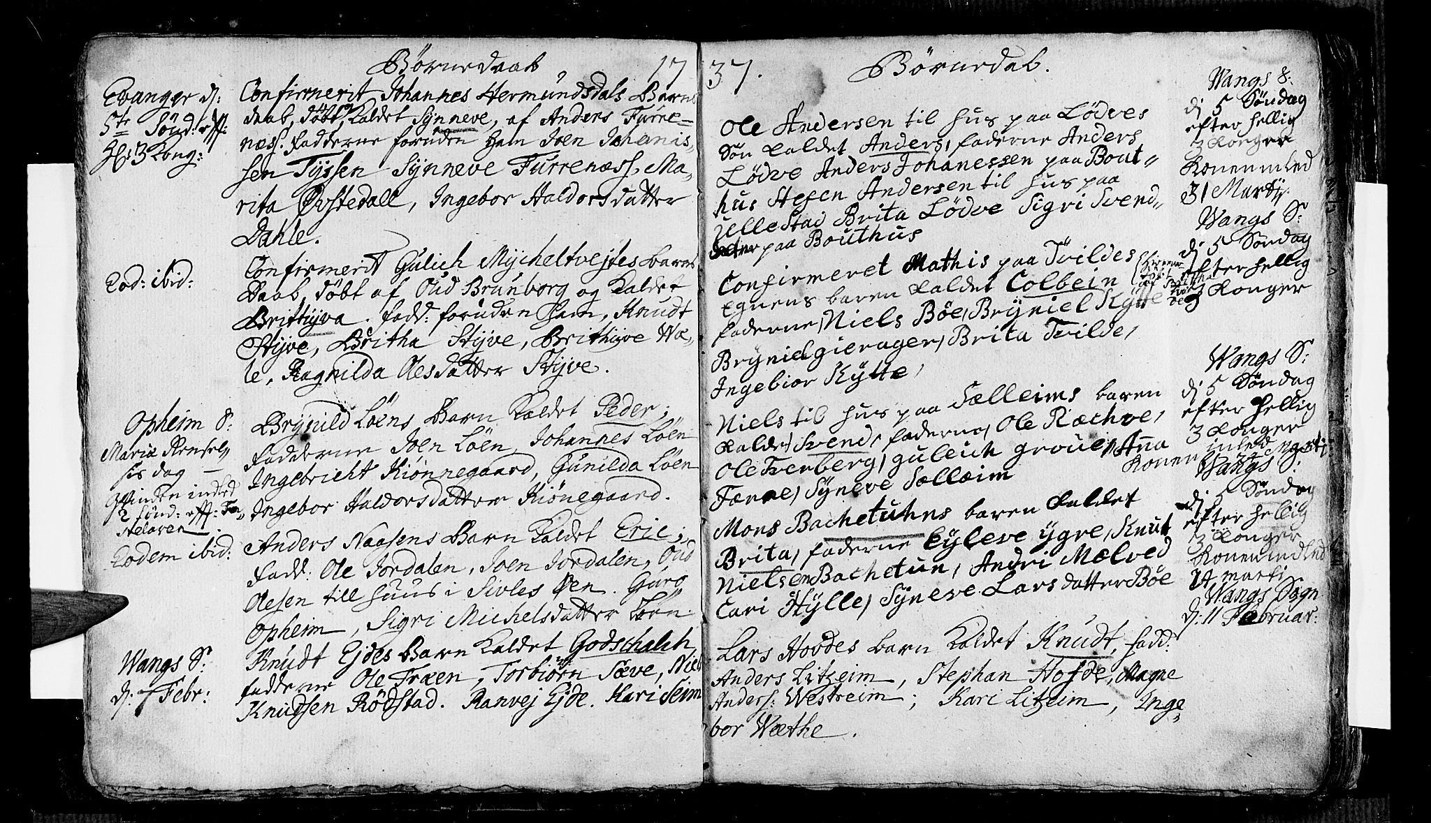 Voss sokneprestembete, AV/SAB-A-79001/H/Haa: Parish register (official) no. A 5, 1736-1743, p. 25