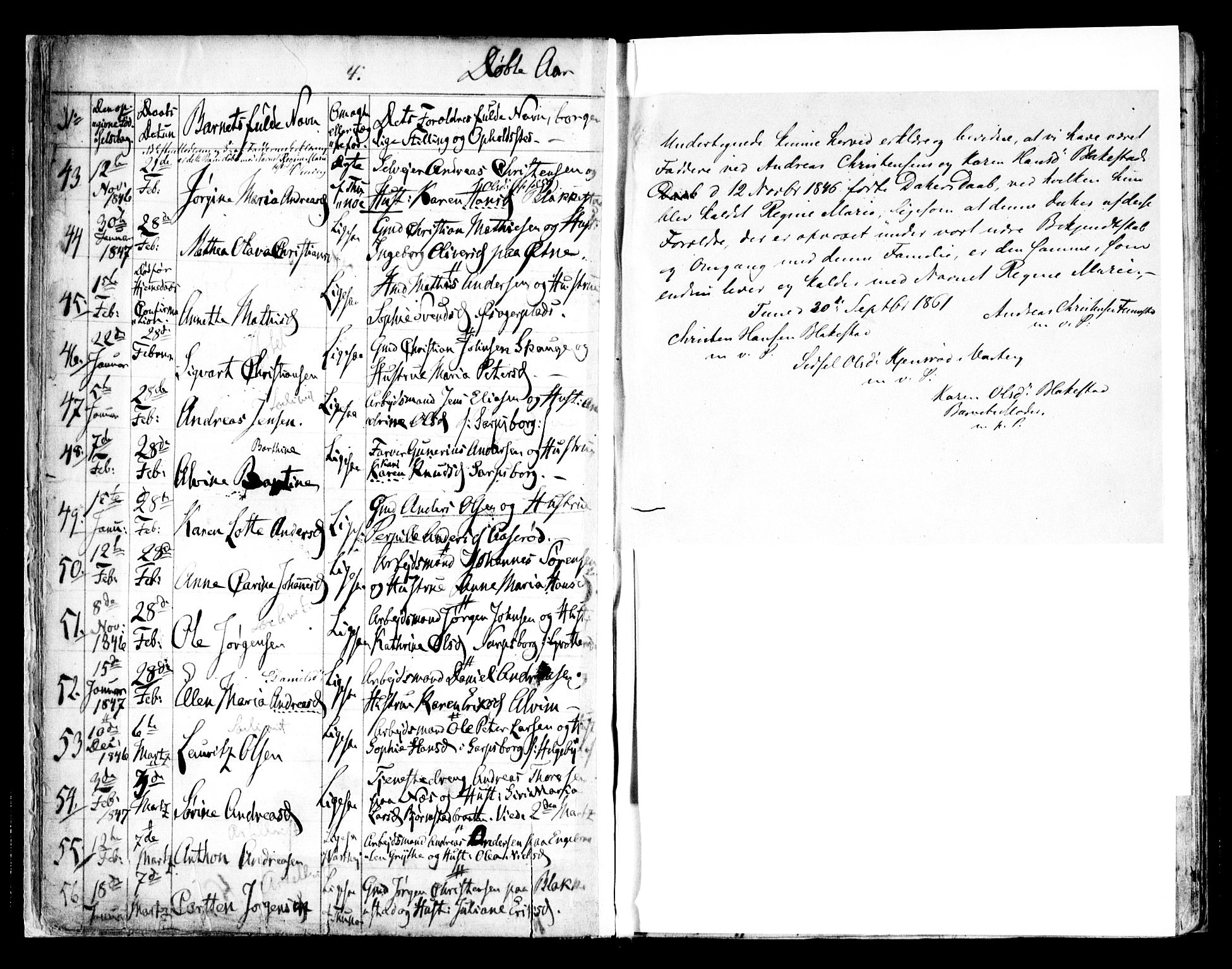 Tune prestekontor Kirkebøker, SAO/A-2007/F/Fa/L0010a: Parish register (official) no. 10A, 1847-1852, p. 4