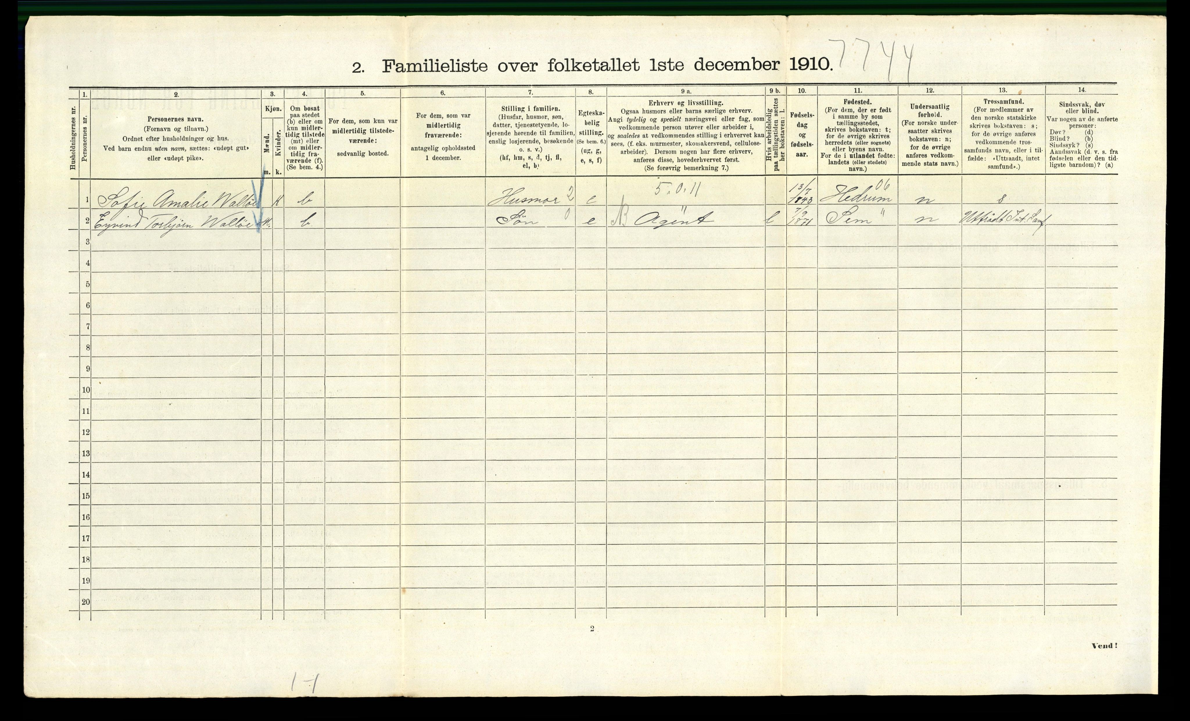 RA, 1910 census for Kristiania, 1910, p. 100452