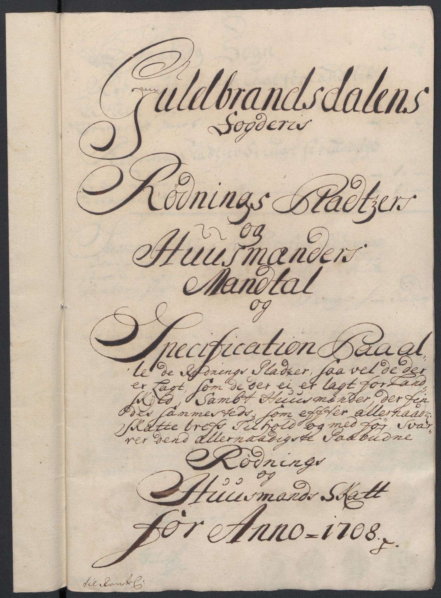Rentekammeret inntil 1814, Reviderte regnskaper, Fogderegnskap, RA/EA-4092/R17/L1179: Fogderegnskap Gudbrandsdal, 1708-1710, p. 31